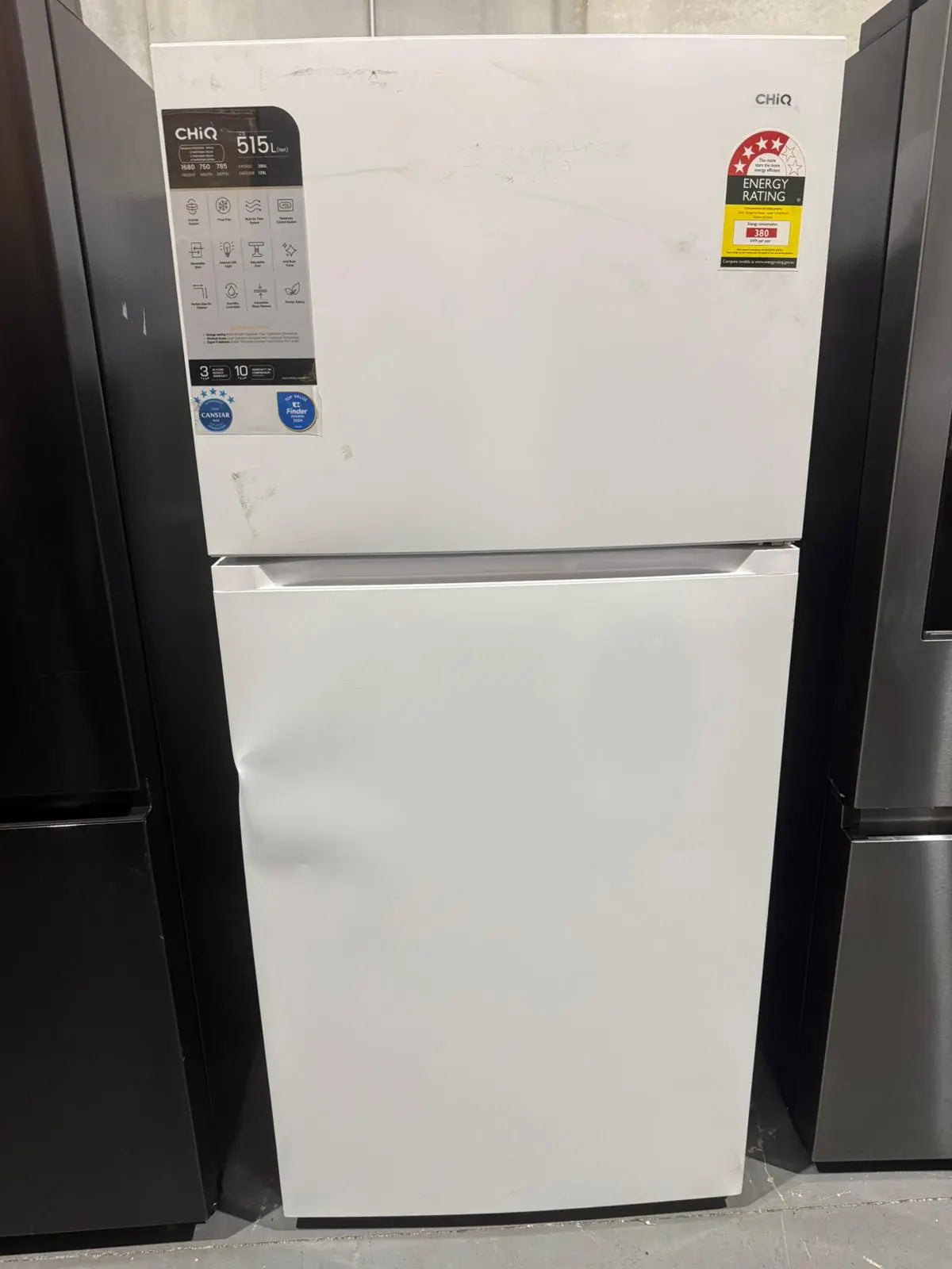 CHiQ 515L Top Mount Refrigerator Freezer – Refurbished (Frost Free, Inverter, Family Size 5 Star Efficiency) | MELBOURNE