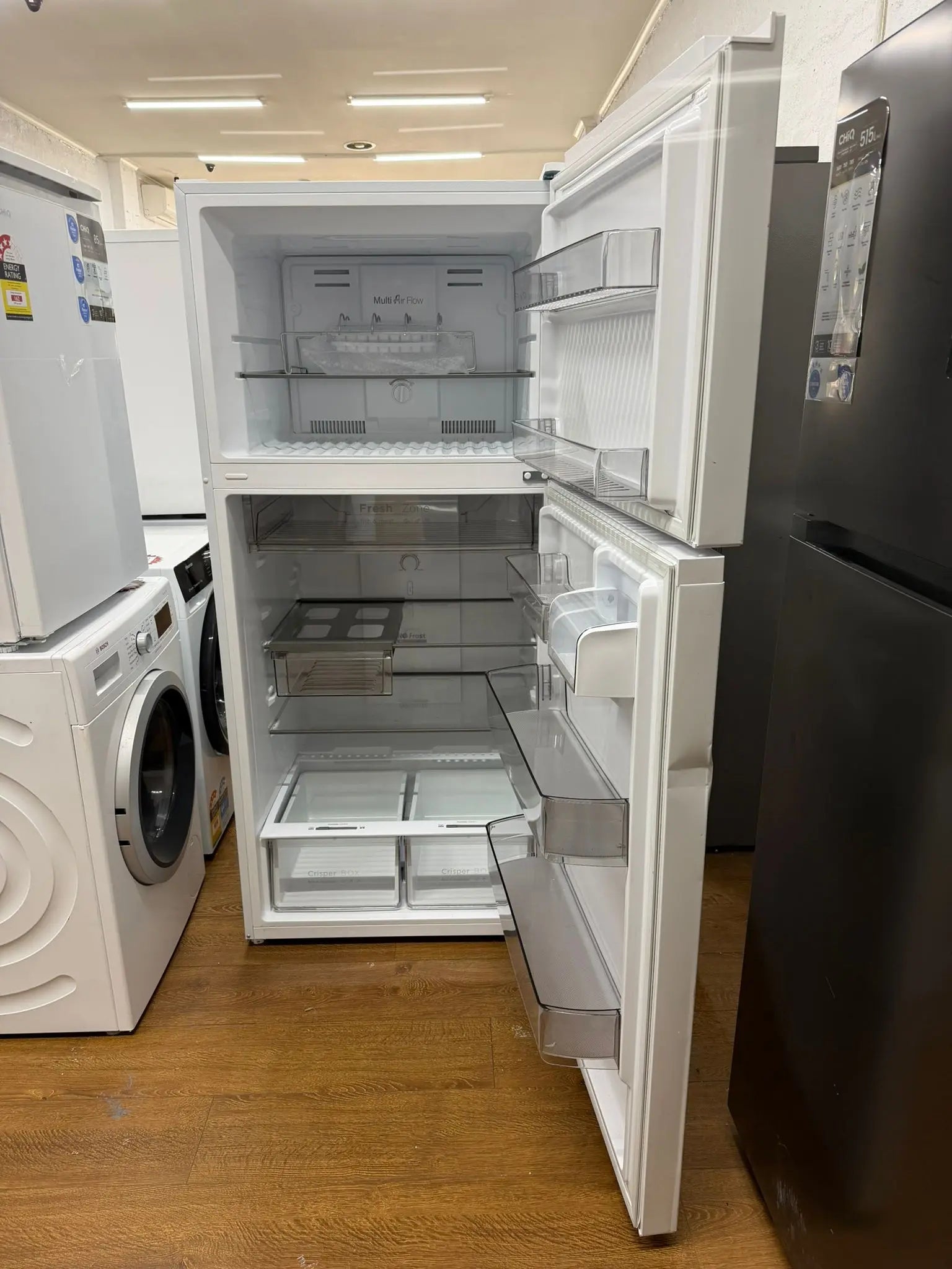 CHiQ 515L Top Mount Refrigerator – Factory Seconds | Large Capacity Fridge Freezer | RESERVOIR