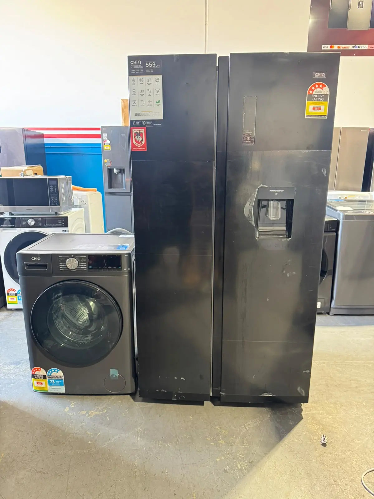 CHiQ 559L Fridge Freezer + CHiQ 8.5kg Washing Machine (Refurbished) – Combo Deal