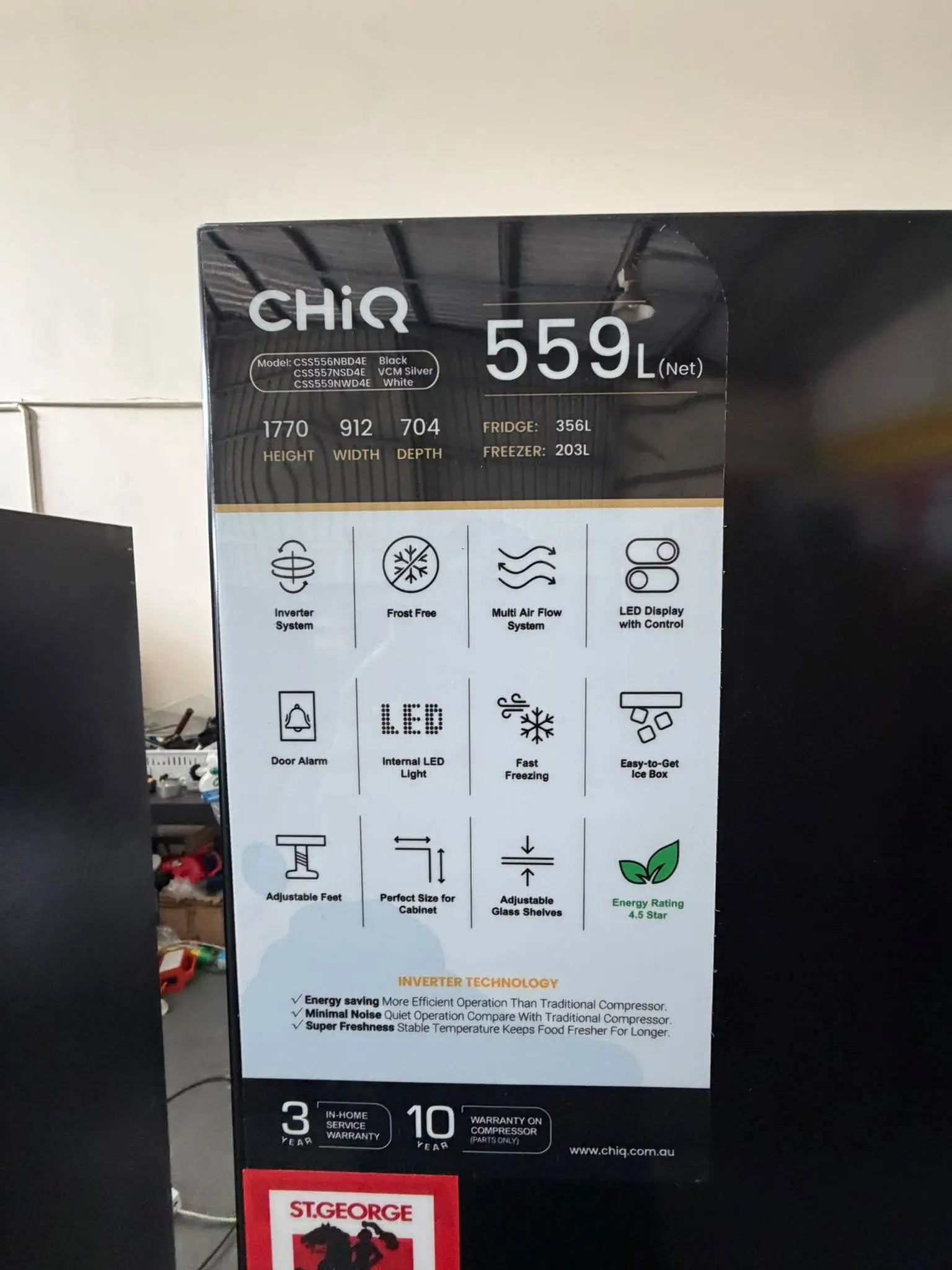 CHiQ 559L Fridge Freezer – Refurbished