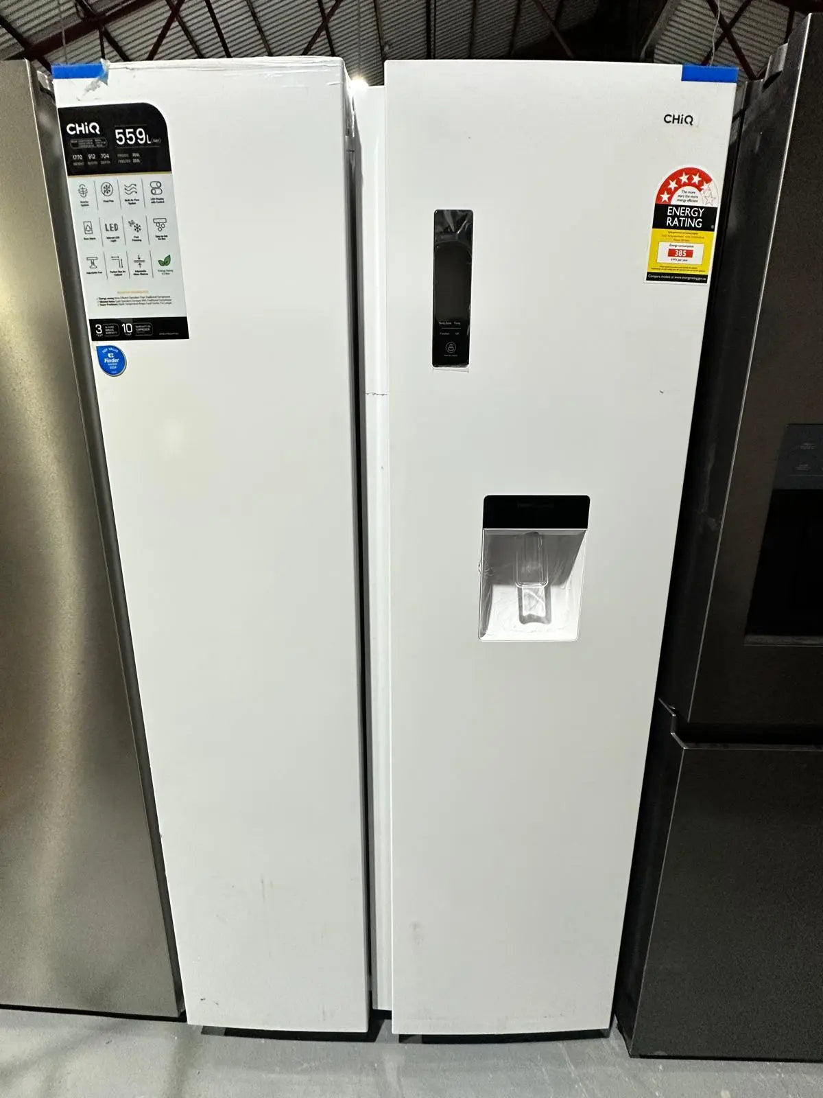 CHiQ 559L Side by Side Fridge Freezer – Near New | ADELAIDE