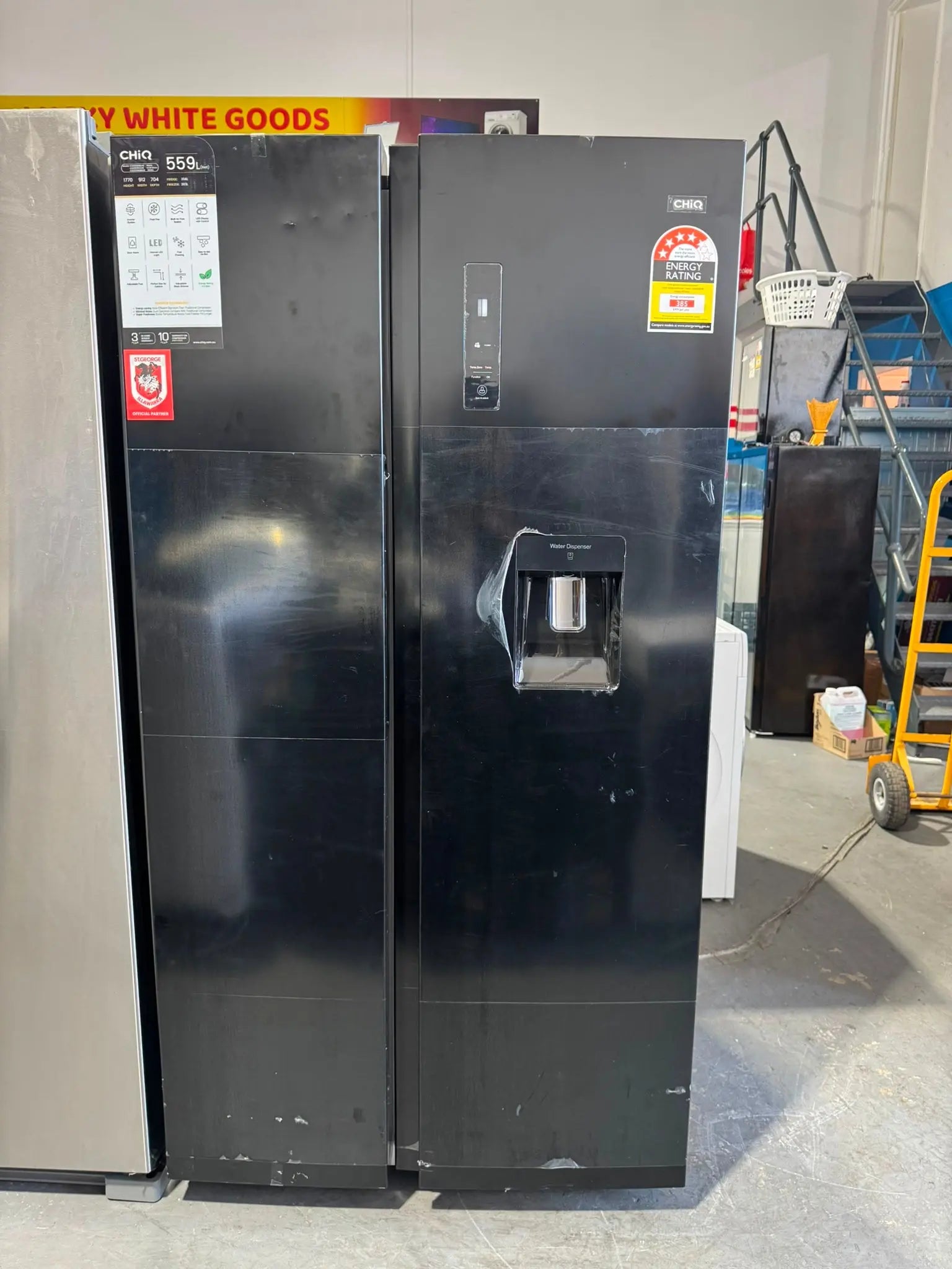 CHiQ 559L Side by Side Fridge Freezer (Refurbished)
