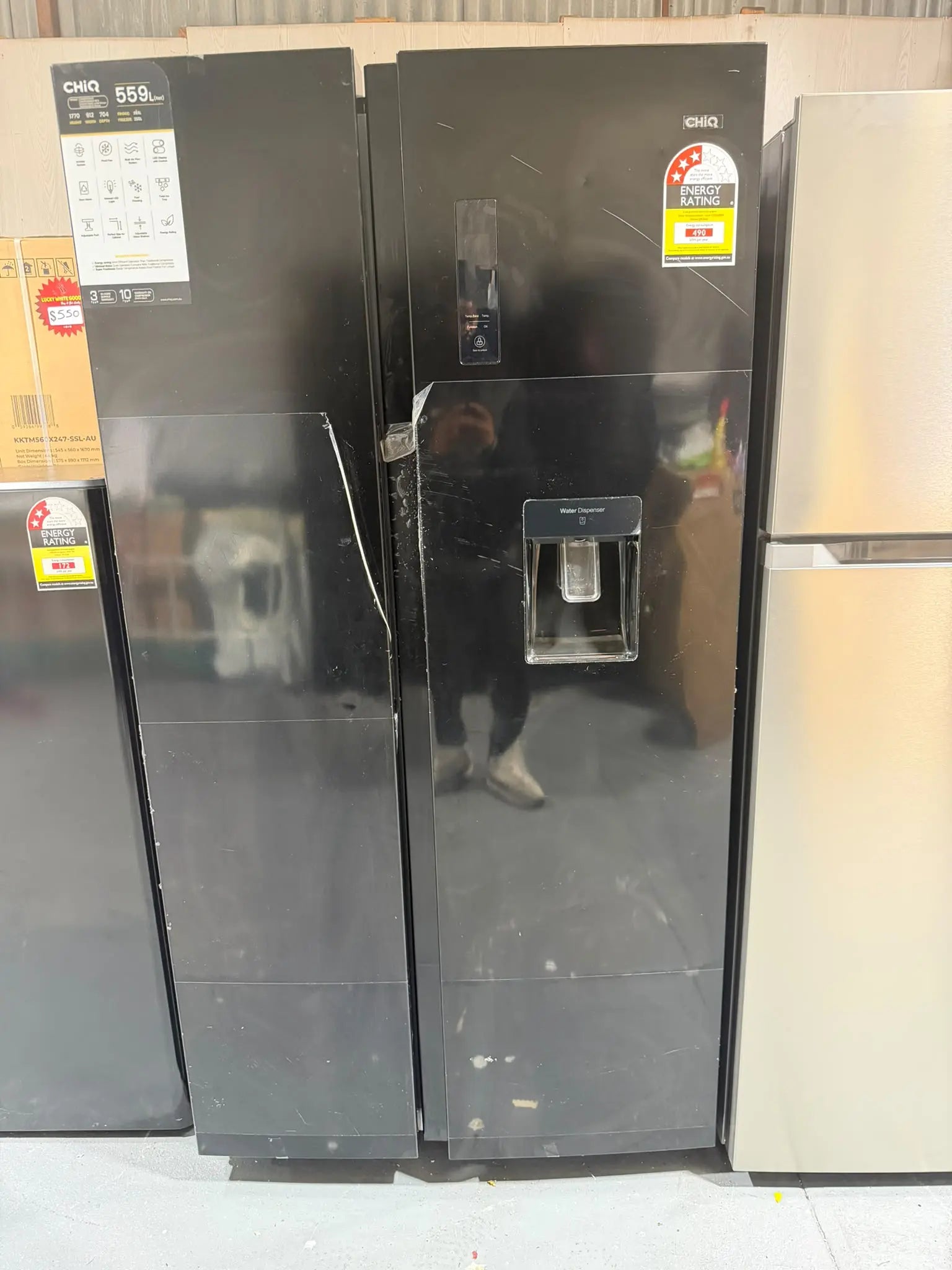 CHiQ 559L Side by Side Fridge – Refurbished