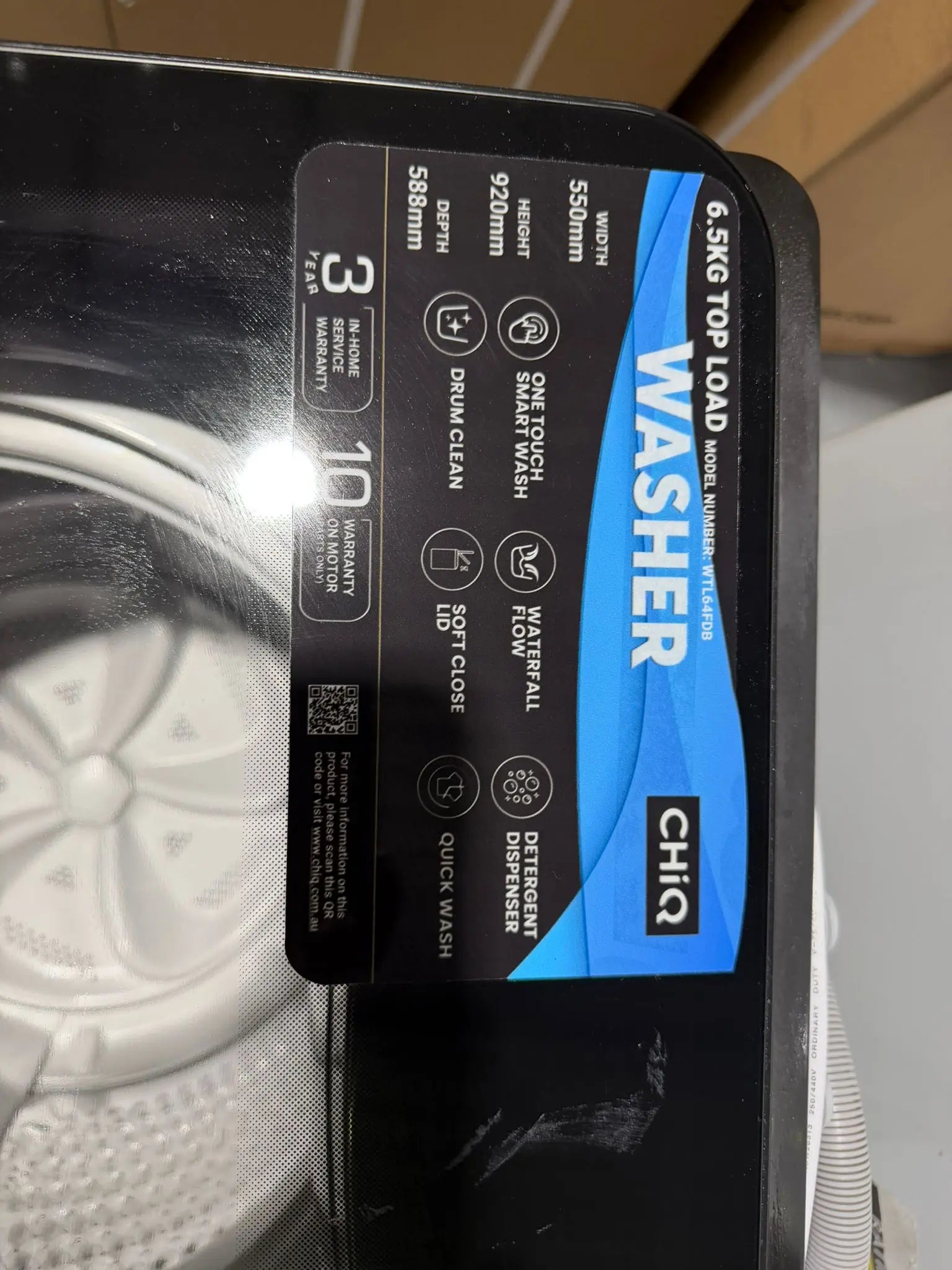 CHiQ 6.5kg Top Load Washer – Refurbished | BRISBANE