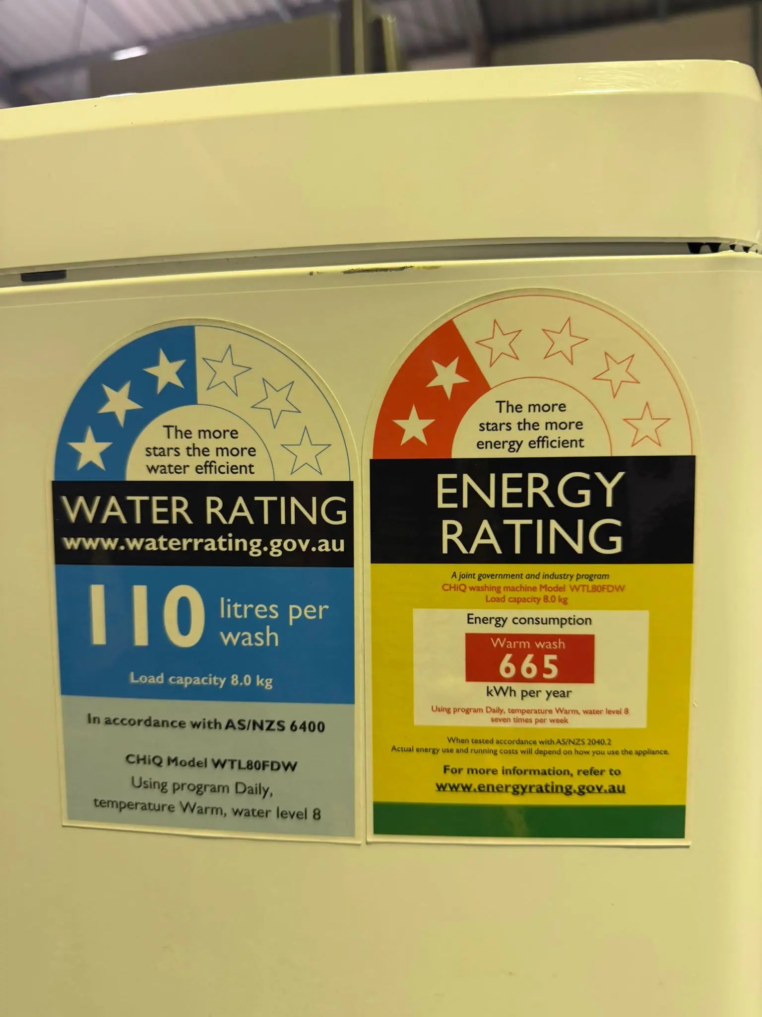 CHiQ 8.0KG Top Loader Washing Machine – WTL80FDW – Refurbished – Powerful & Efficient | BRISBANE