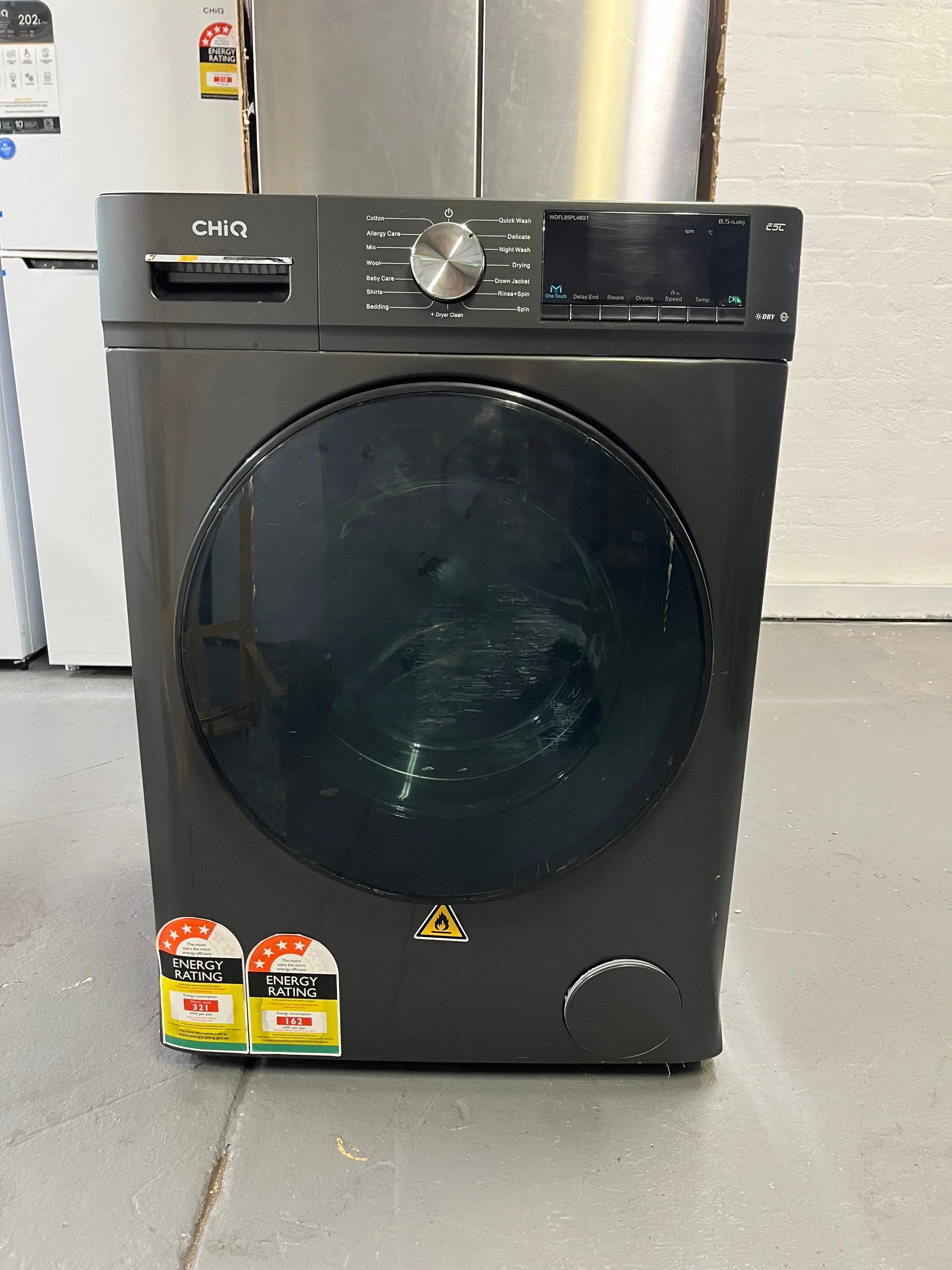 CHiQ 8.5kg Front Load Washing Machine WDFL85PL48GI – Inverter Motor, Steam Wash, 1400RPM | ALEXANDRIA