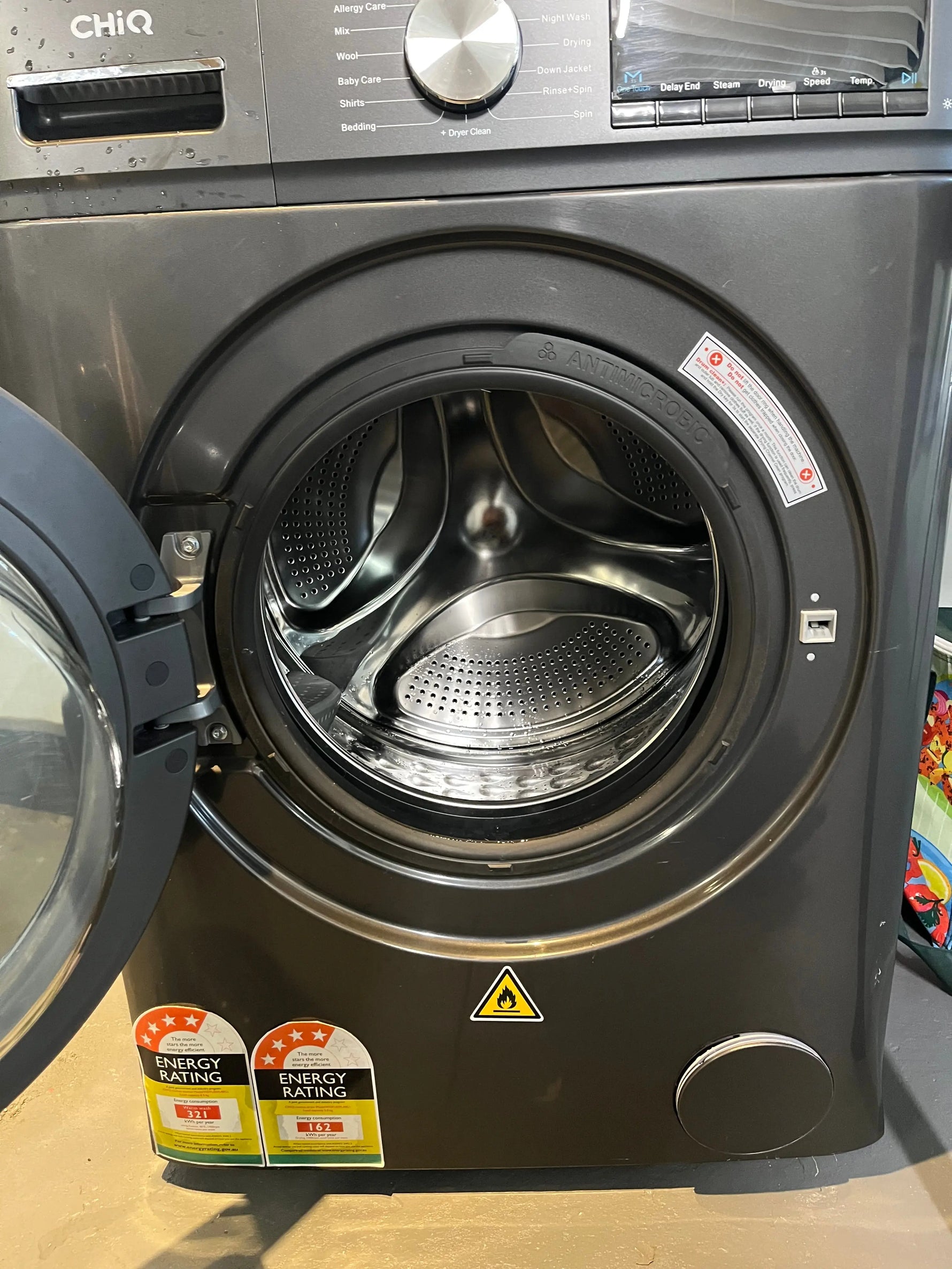 CHiQ 8.5kg Front Load Washing Machine WDFL85PL48GI – Inverter Motor, Steam Wash, 1400RPM | ALEXANDRIA