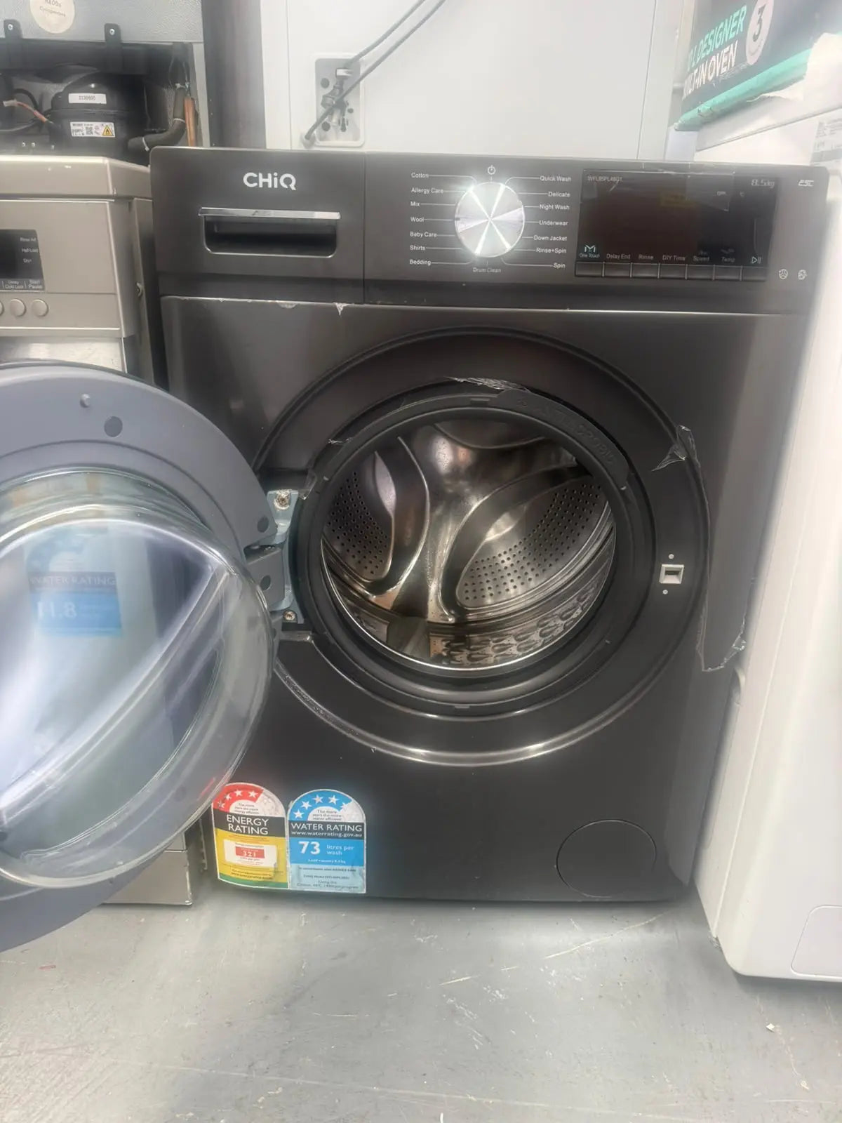 CHiQ 8.5kg Front Load Washing Machine – Refurbished WFL85PL48GI | MELBOURNE
