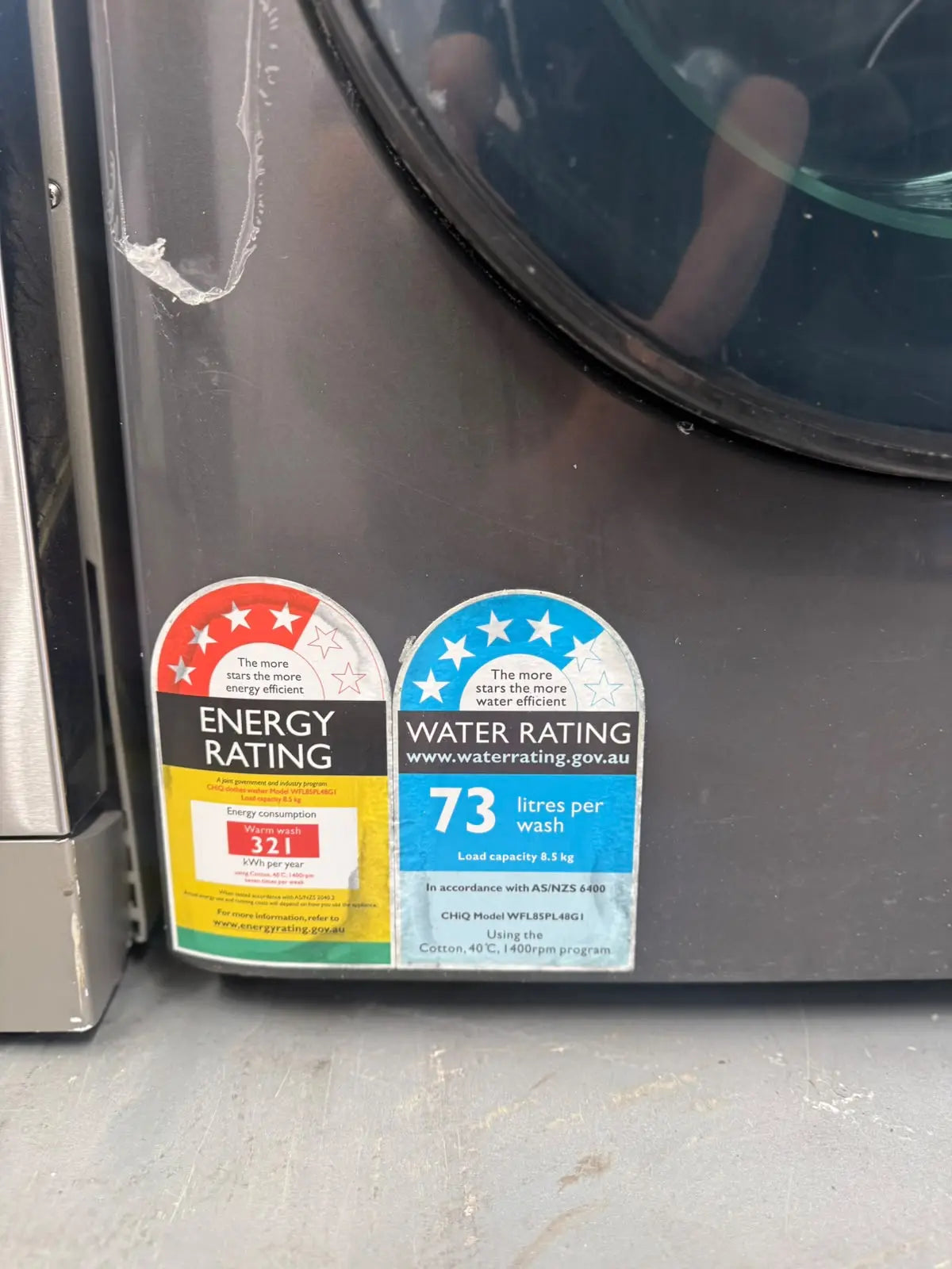 CHiQ 8.5kg Front Load Washing Machine – Refurbished WFL85PL48GI | MELBOURNE