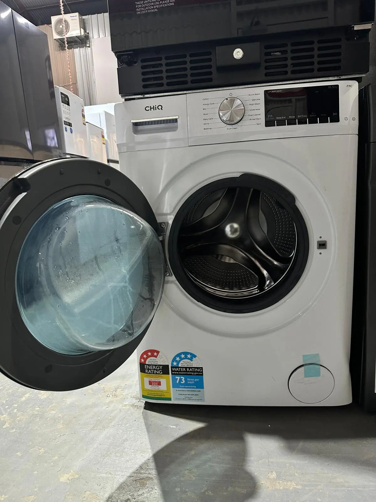 CHiQ 8.5kg Front Load Washing Machine – Refurbished (Inverter, 1400RPM, Steam Wash) | ADELAIDE