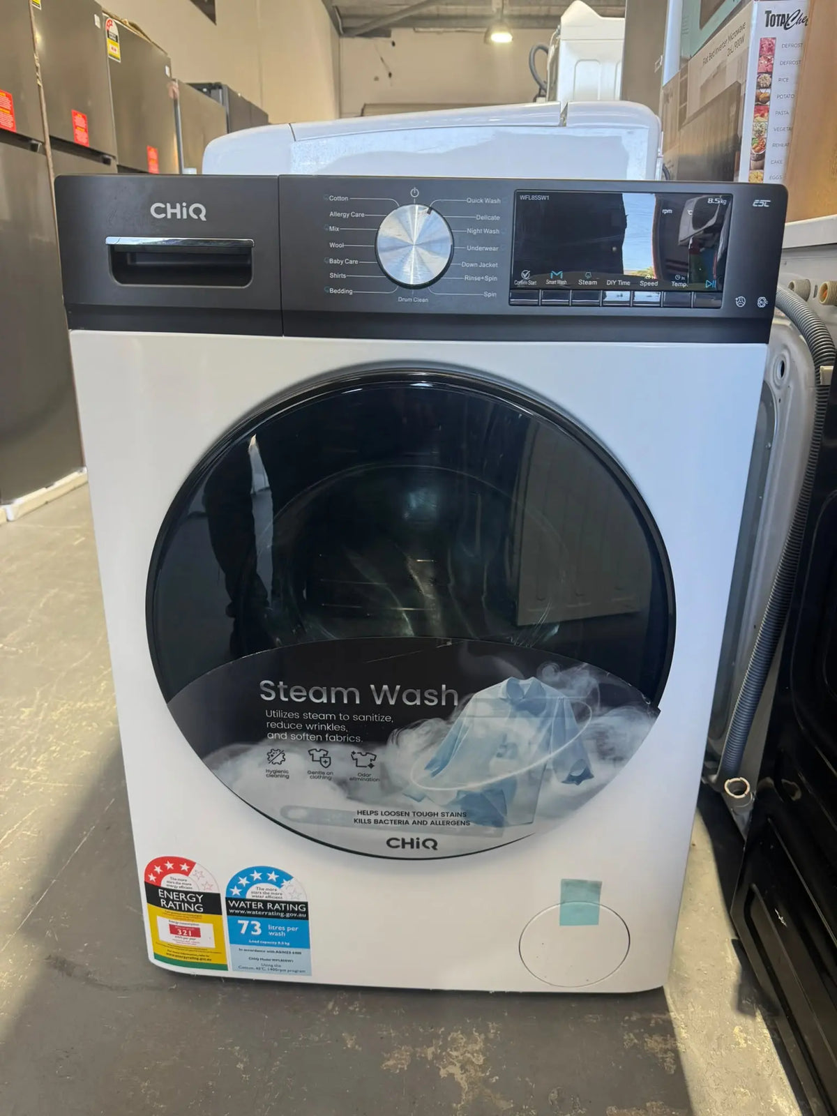 CHiQ 8.5kg White Front Load Washing Machine – Factory Second | PERTH
