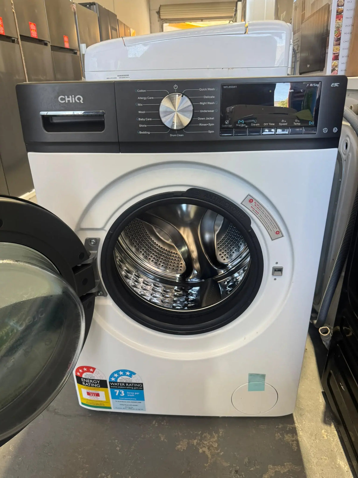 CHiQ 8.5kg White Front Load Washing Machine – Factory Second | PERTH