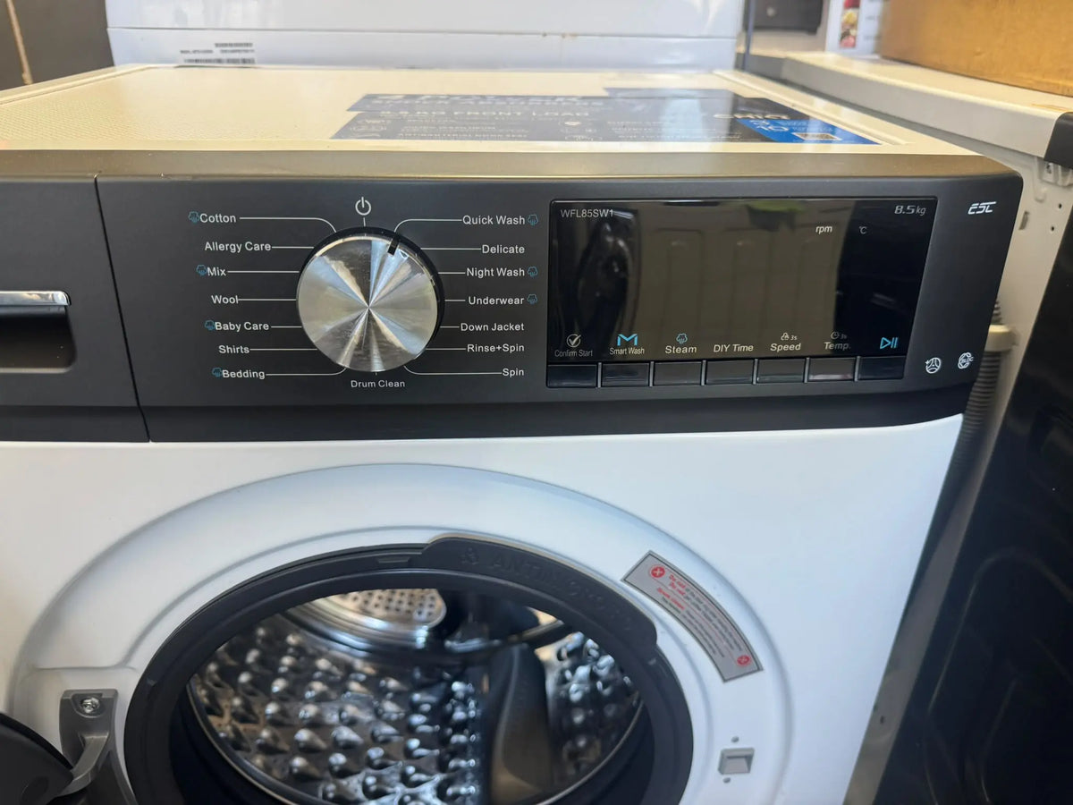 CHiQ 8.5kg White Front Load Washing Machine – Factory Second | PERTH