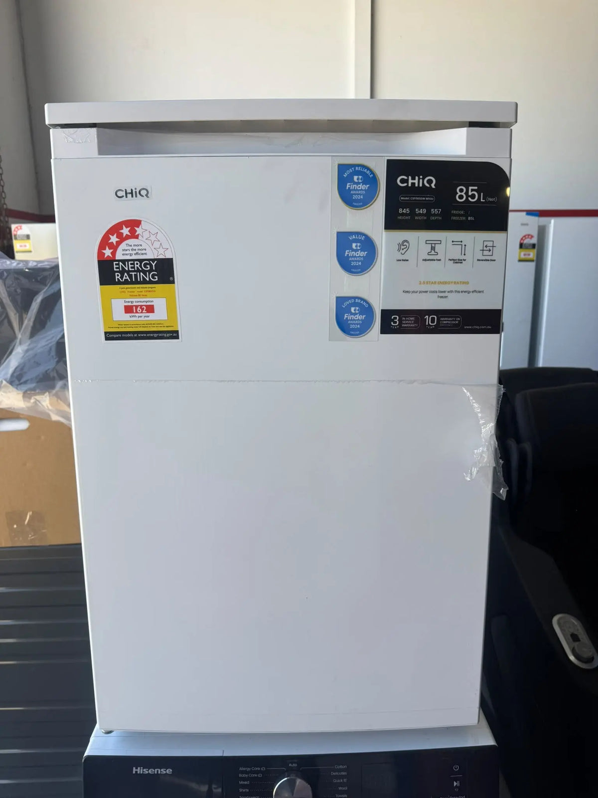 CHiQ 85L Upright Bar Freezer in White – Factory Second | PERTH