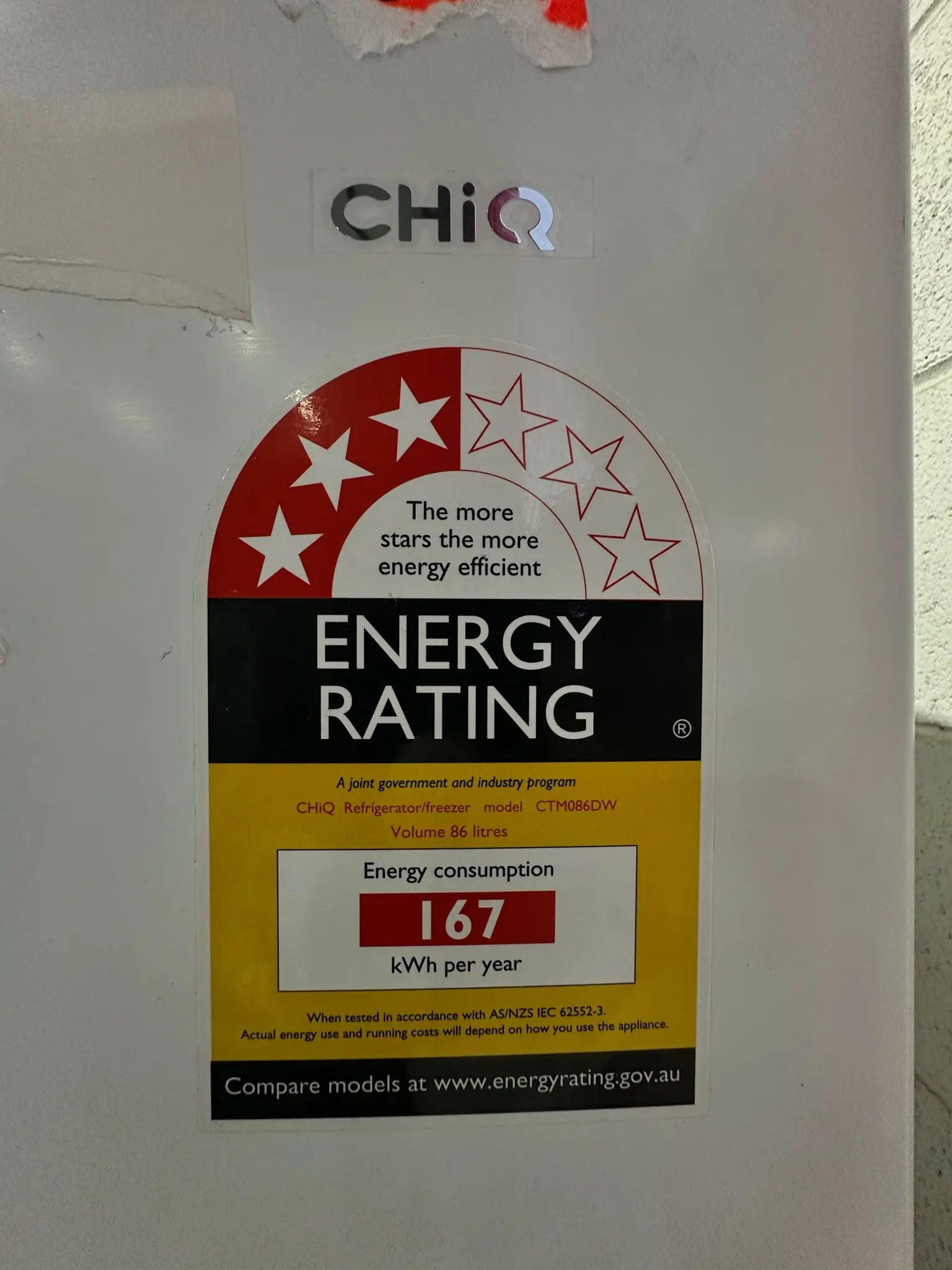 CHiQ 86L Top Mount Fridge Freezer (Factory Seconds)