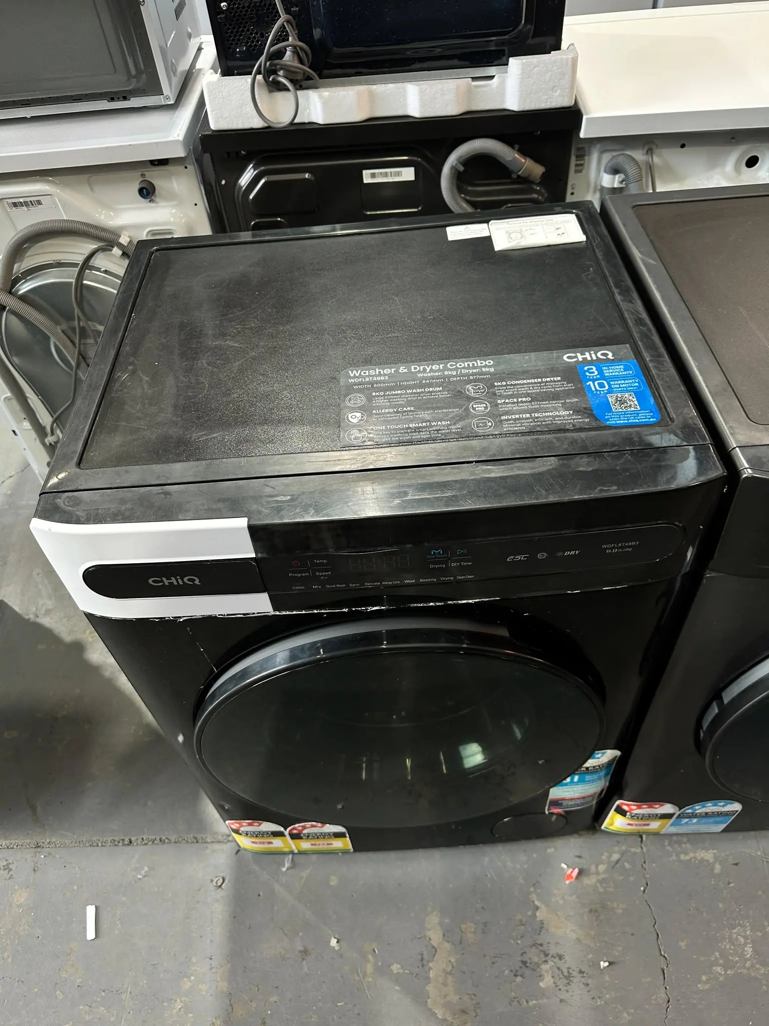 CHiQ 8kg/5kg Washer Dryer Combo (Washer Function Only) – Refurbished