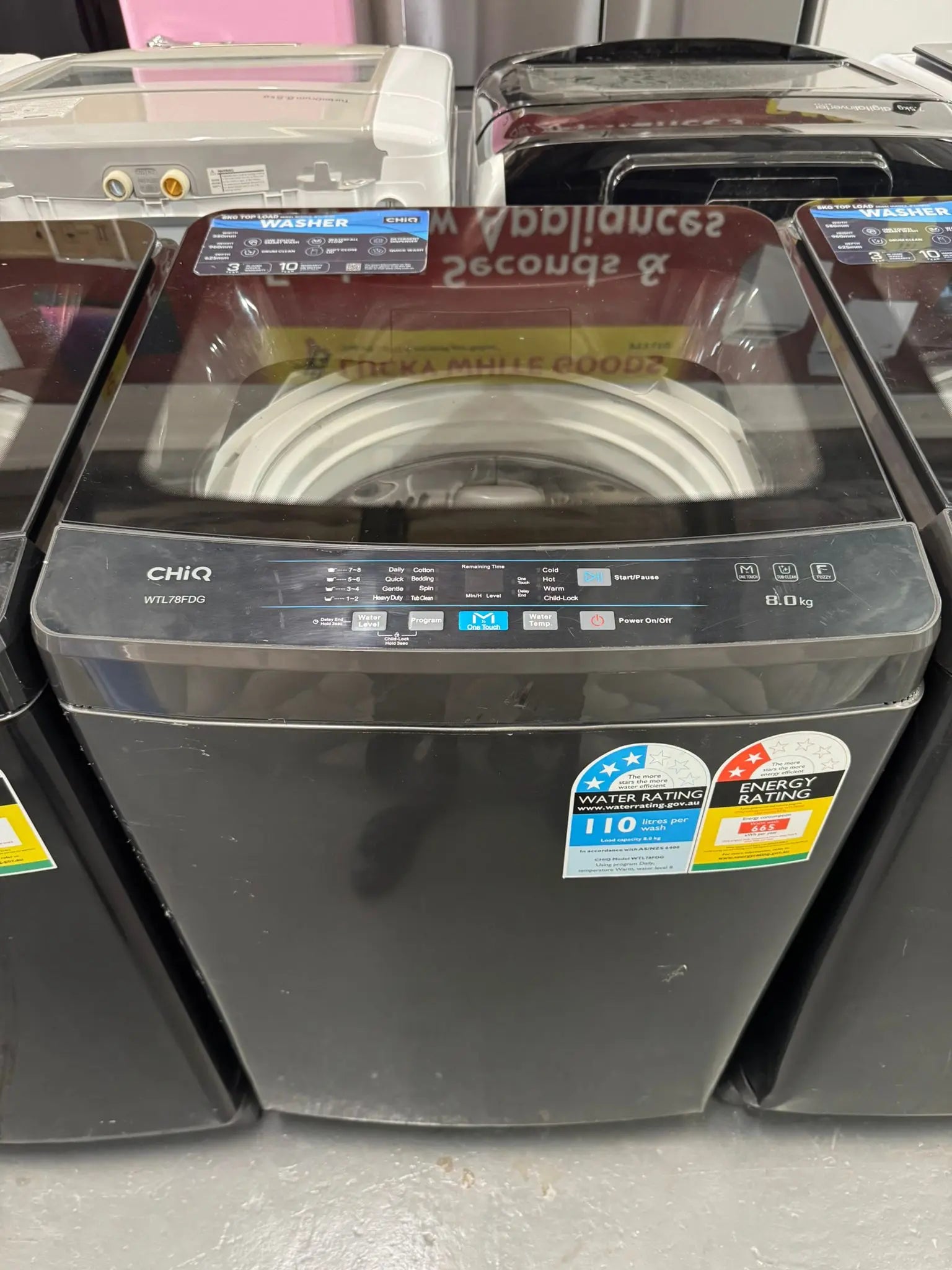 CHiQ 8kg Top Load Washing Machine WTL78FDG | SYDNEY