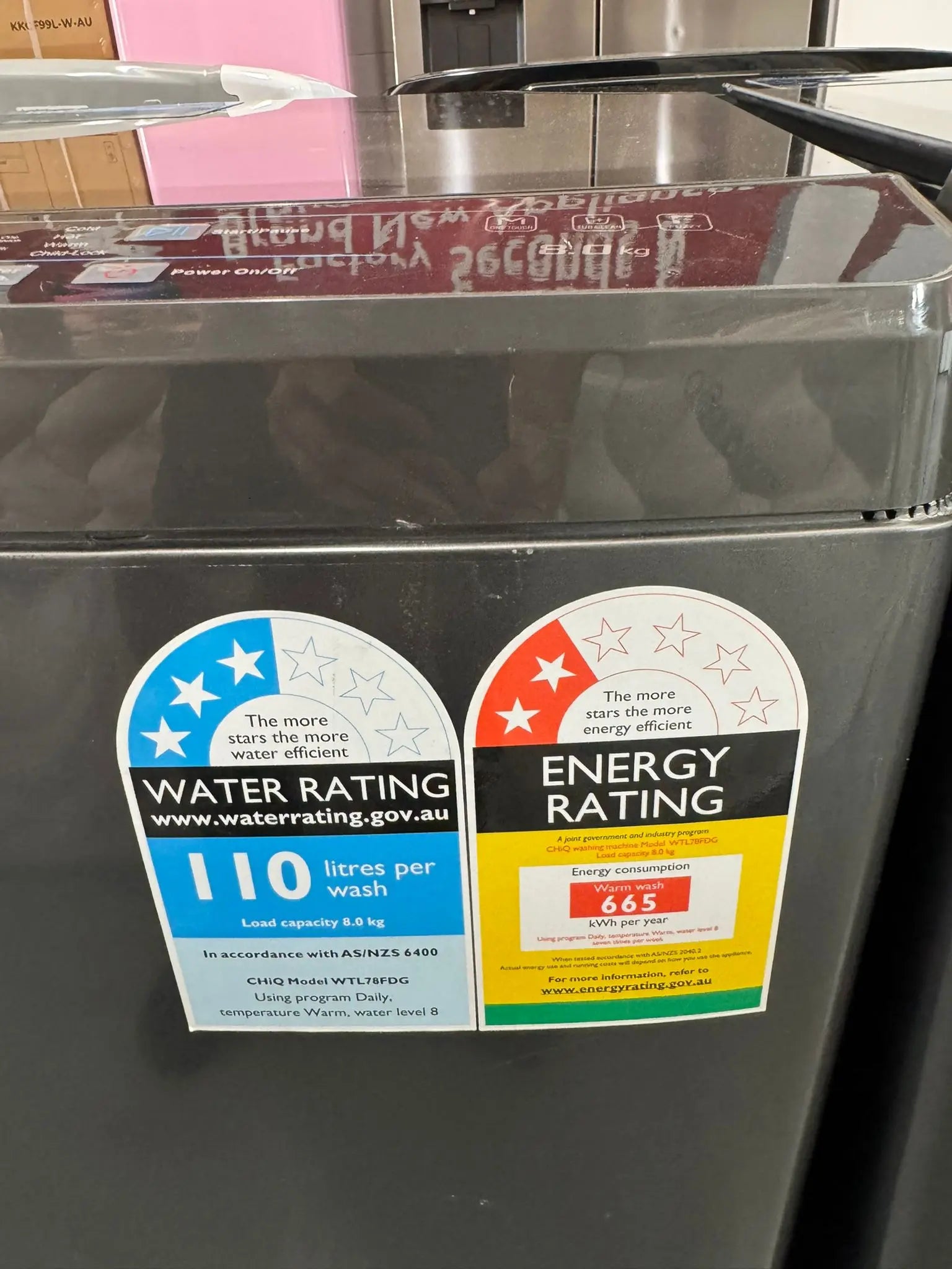 CHiQ 8kg Top Load Washing Machine WTL78FDG | SYDNEY