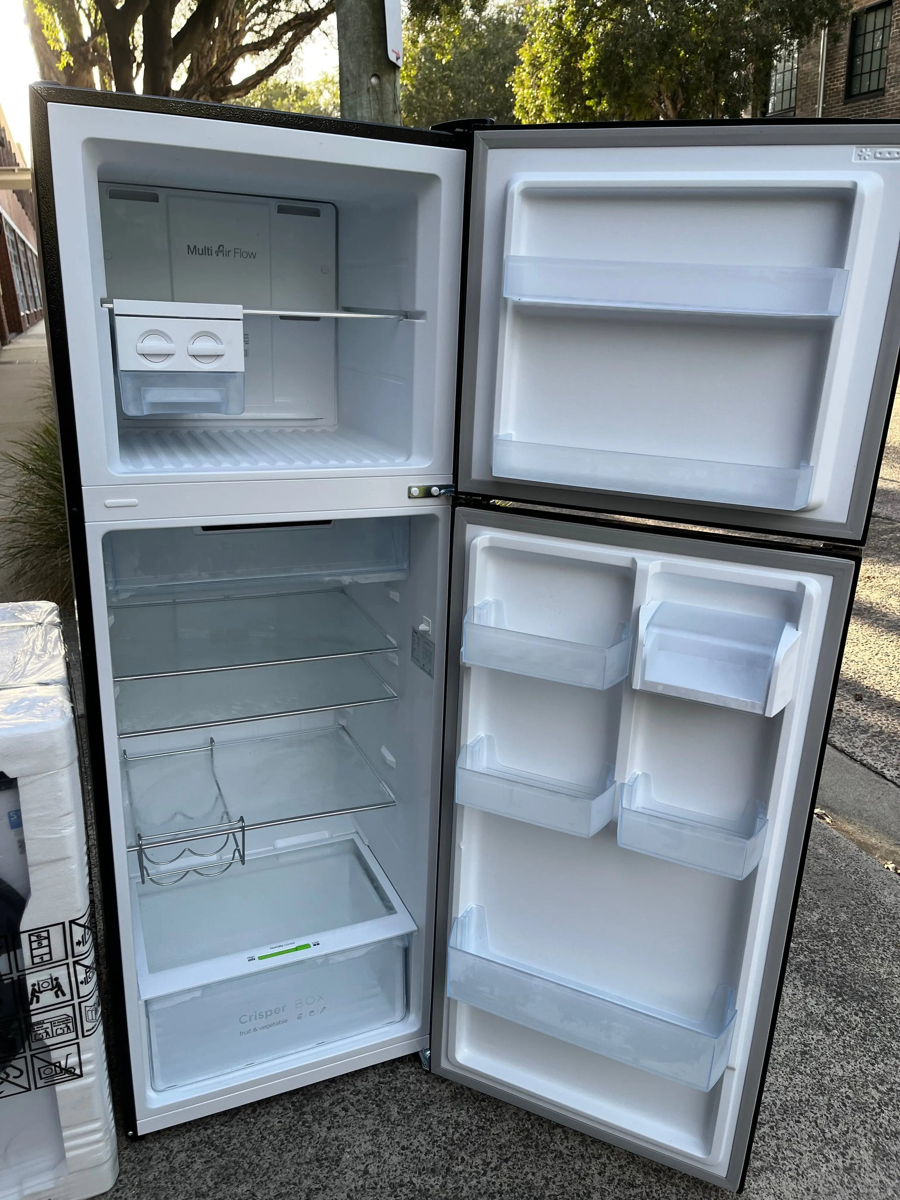 CHiQ CTM347NB5E 348L Top Mount Fridge Black + Beko BFLB8010W 8kg Front Load Washing Machine Combo | ALEXANDRIA