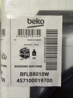 Carton Damage Beko BFLB8010W 8kg Front Load Washer White Carton Damage | BRISBANE
