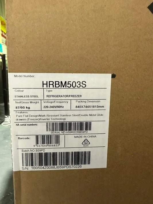 Carton Damage Hisense 503L Bottom Mount Fridge | BRISBANE