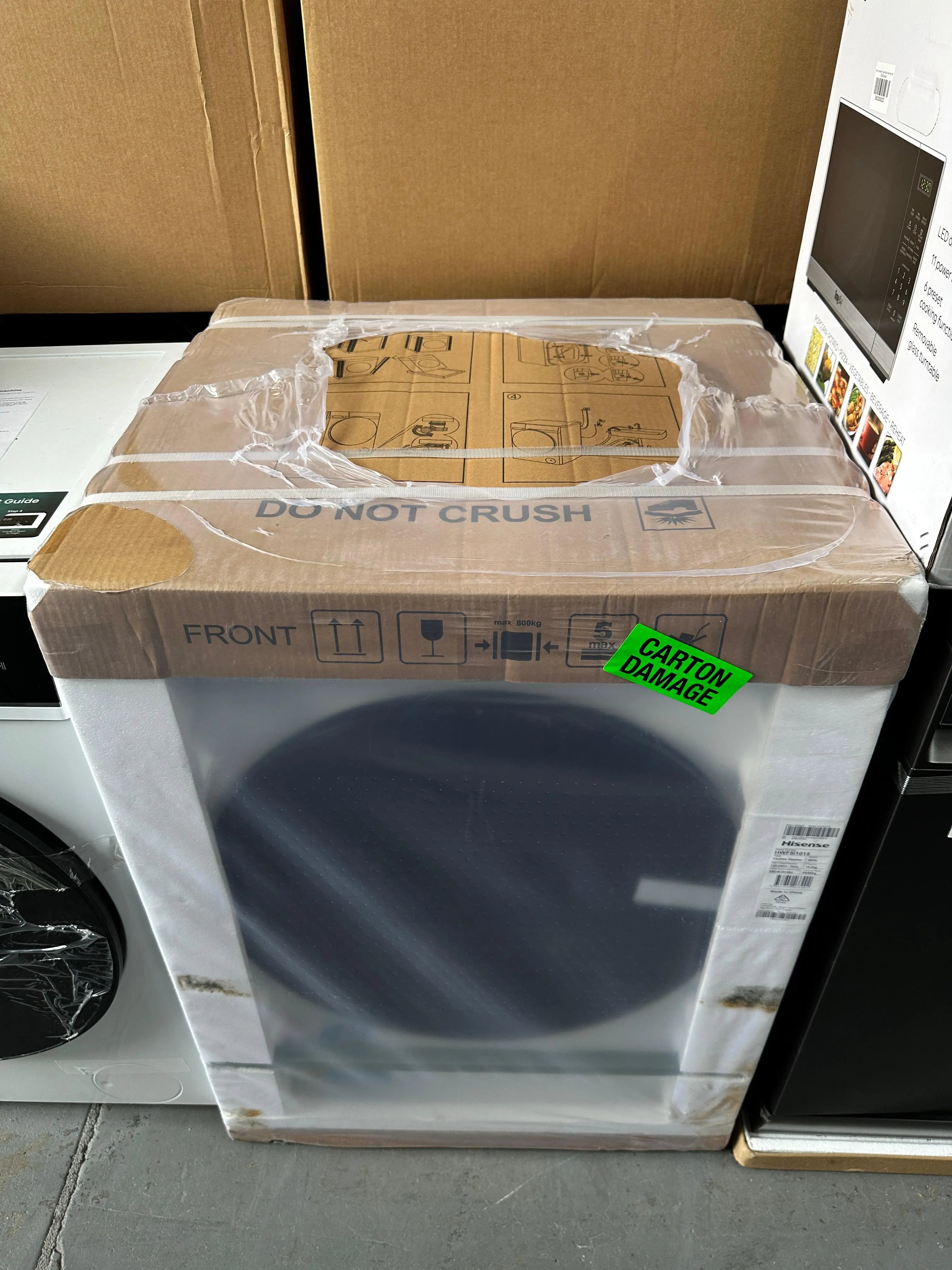 Carton Damaged Hisense 10kg Front Load Washing Machine | ADELAIDE