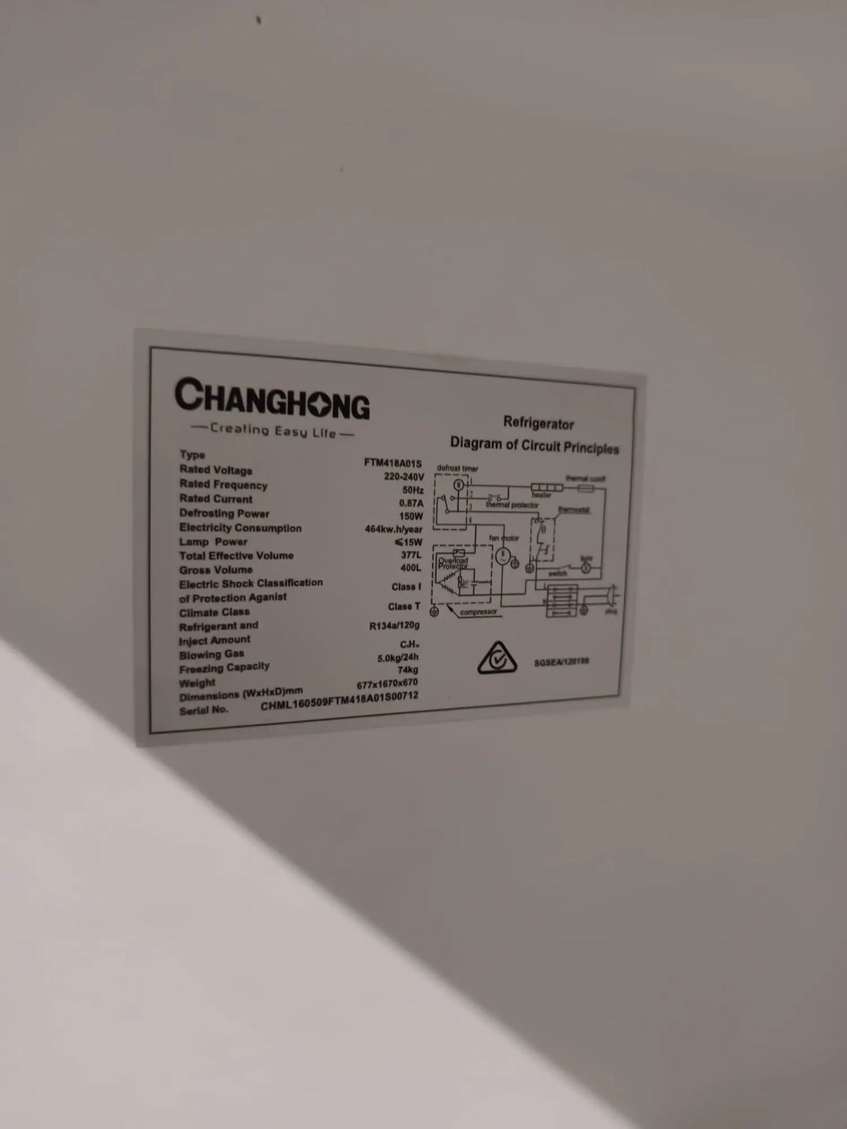 Changhong 400L Fridge Freezer + Fisher & Paykel 8.5kg Top Load Washing Machine – Refurbished | MELBOURNE