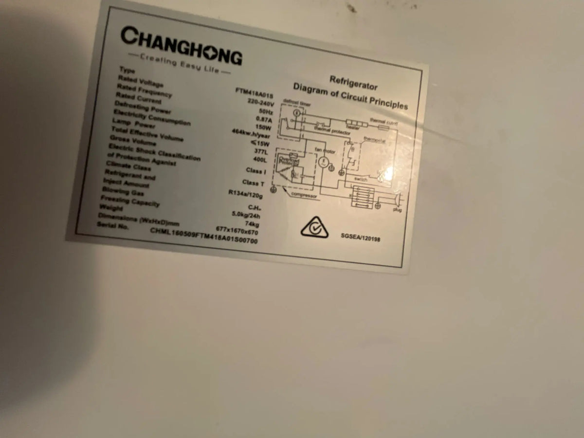 Changhong Top Mount Refrigerator – Refurbished | SYDNEY