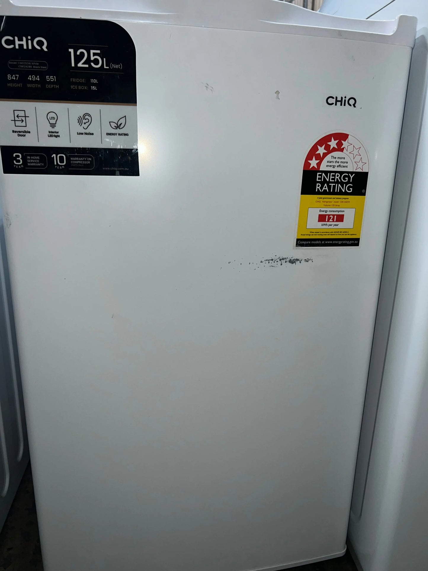 Chiq 125 litres bar fridge | ADELAIDE