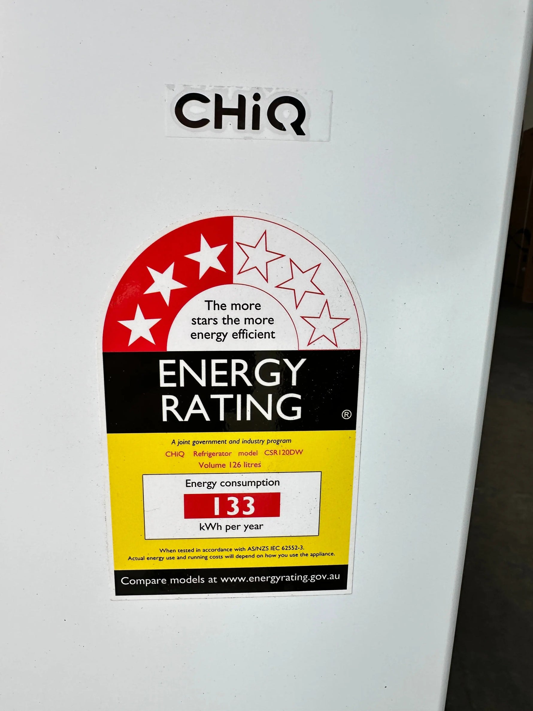 Chiq 126 litres bar fridge (3 months warranty) | Lucky white goods