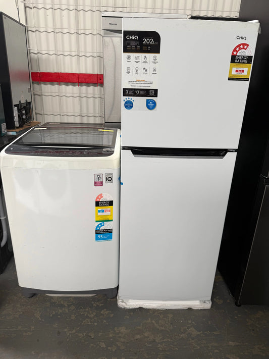 Chiq 202 Litres Fridge Freezer and lg 6.5 Kgs Washing Machine | ADELAIDE