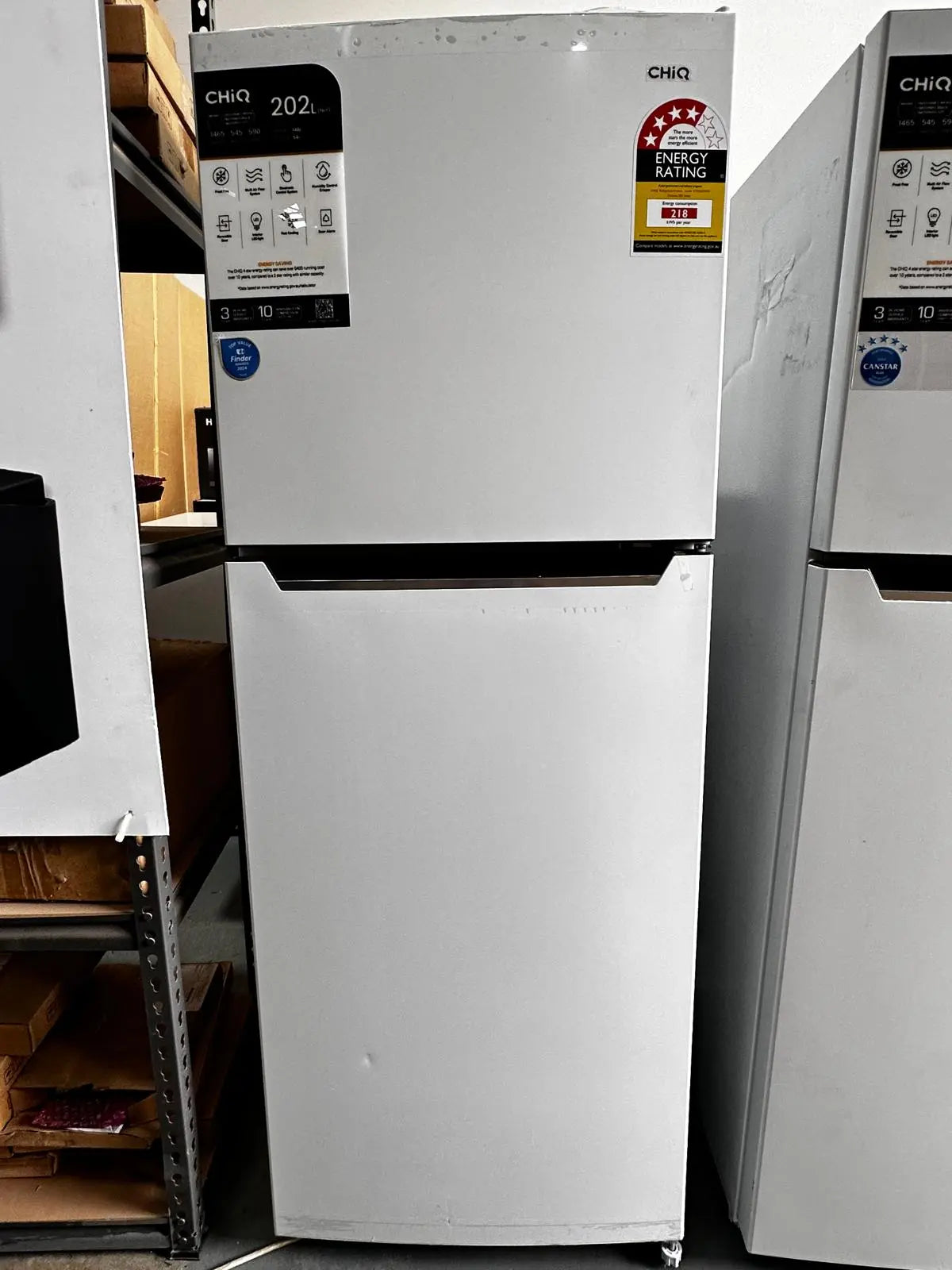 Chiq 202L Top Mount Fridge Freezer – Near to New CTM202NW3 | ADELAIDE