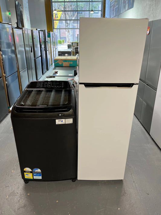 Chiq 255 ltr fridge freezer & Samsung 8.5 kg top loader washer | ALEXANDRIA