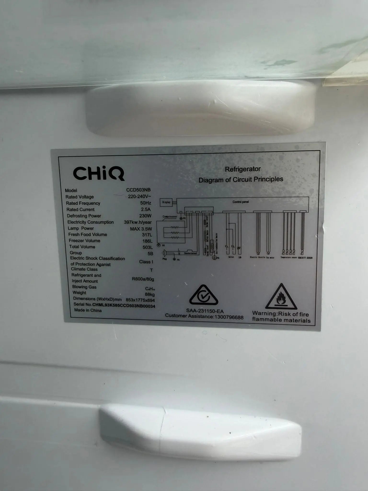 Chiq 503L Fridge & Stirling 8kg Washing Machine Combo – Refurbished | BRISBANE