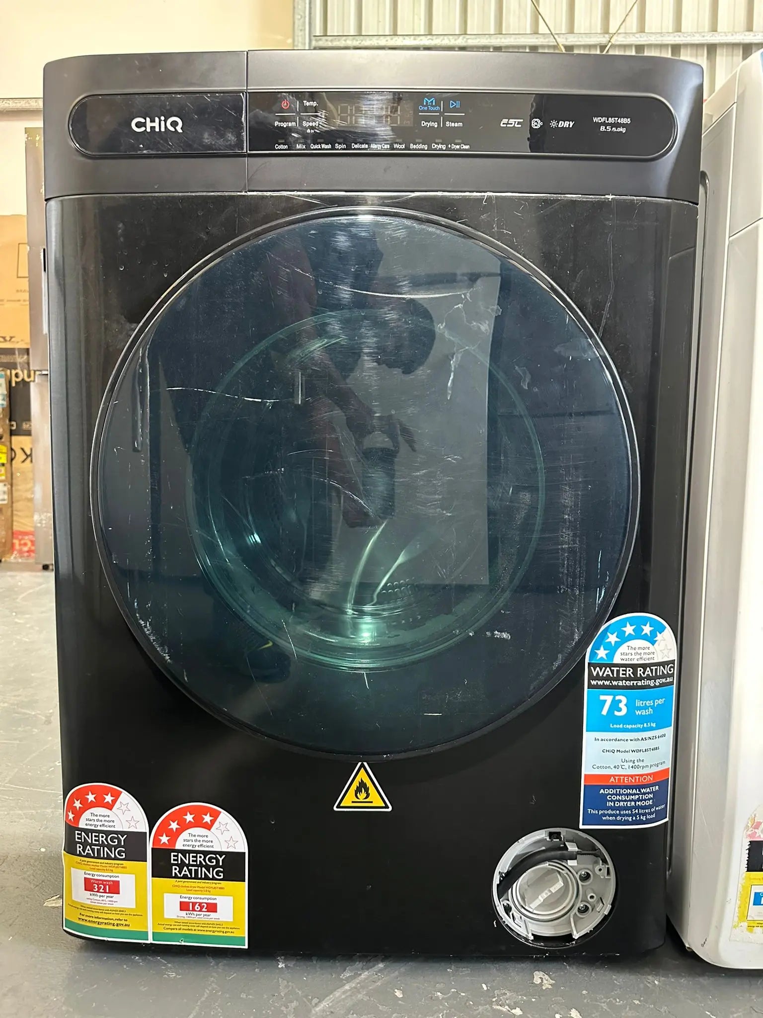 Chiq 8.5kg Front Load Washing Machine only | BRISBANE