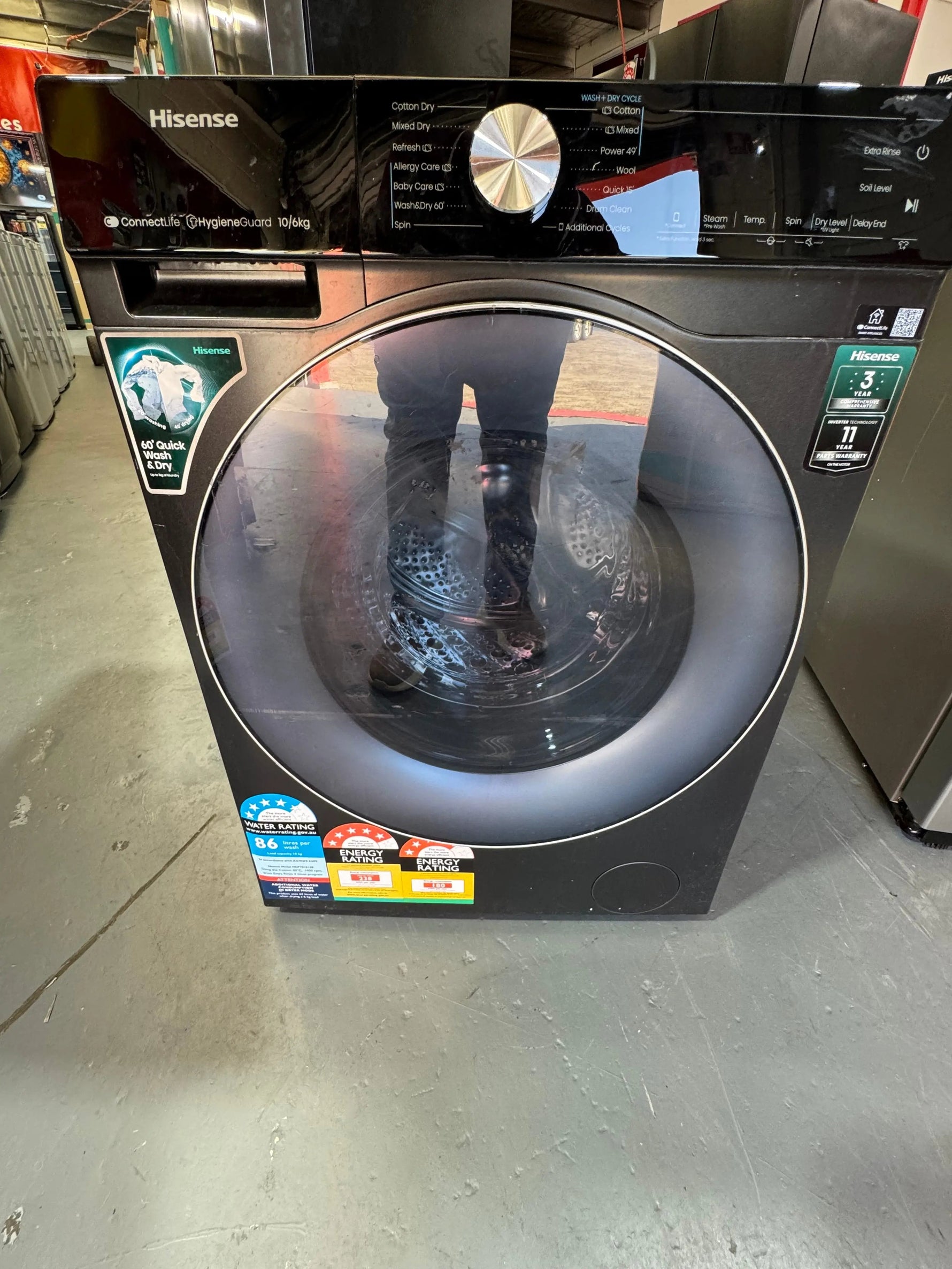 Combo Deal refurbished Hisense 578 litres fridge freezer and Hisense 10 kg washing machine | SYDNEY