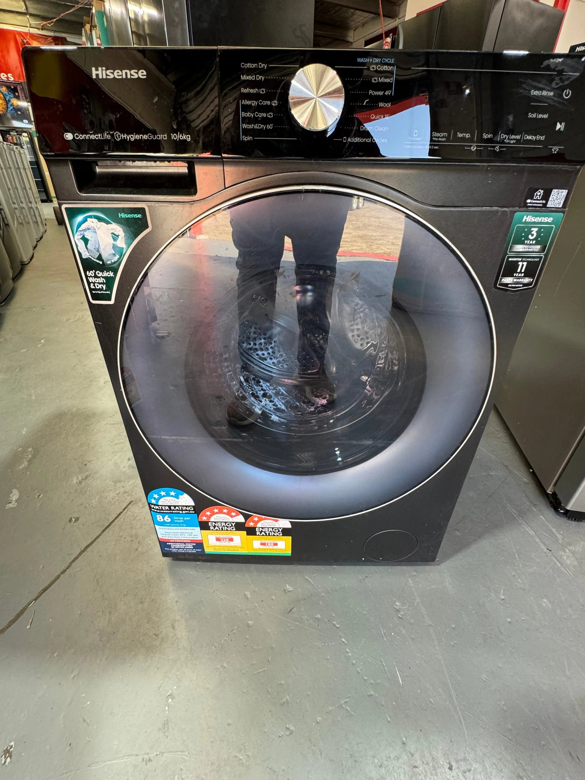 Combo Deal refurbished Hisense 578 litres fridge freezer and Hisense 10 kg washing machine | SYDNEY