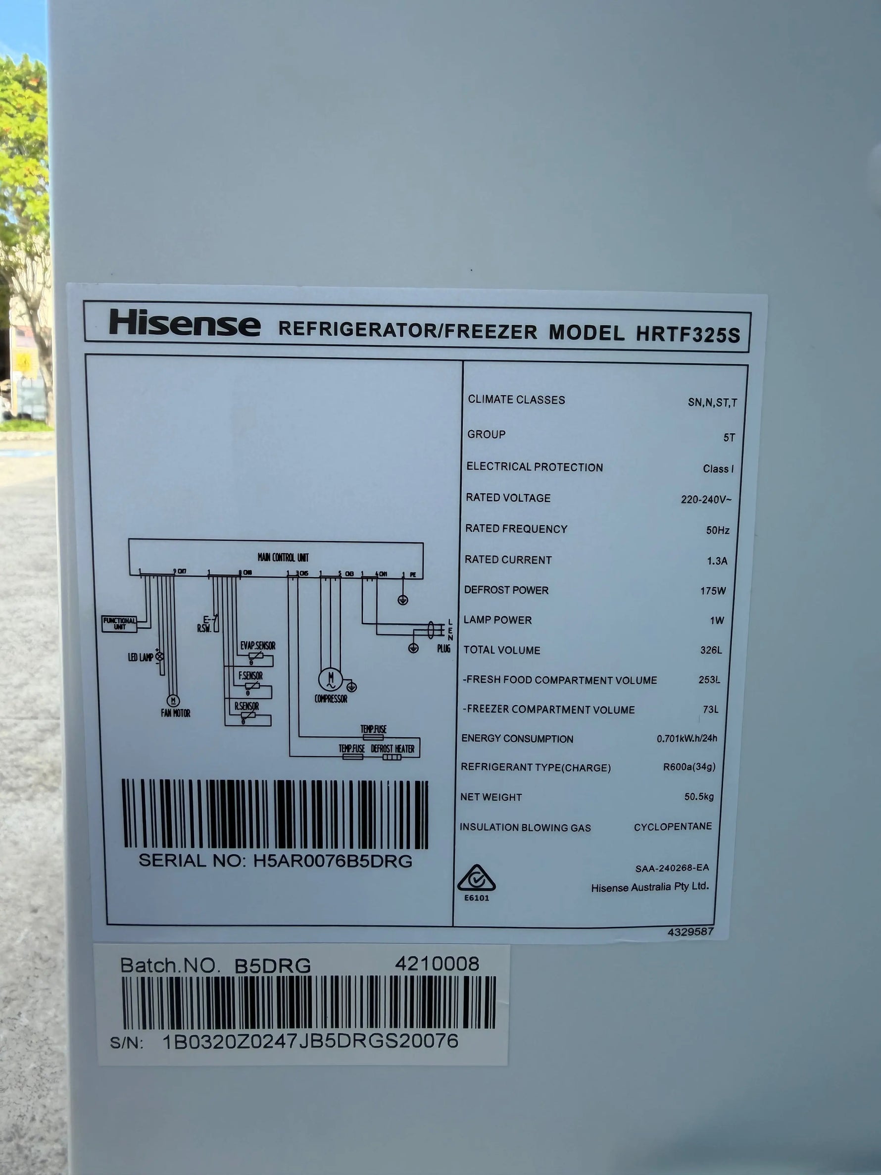 Combo Hisense  Refrigerator & Kogan 7.5 kg washer | BRISBANE