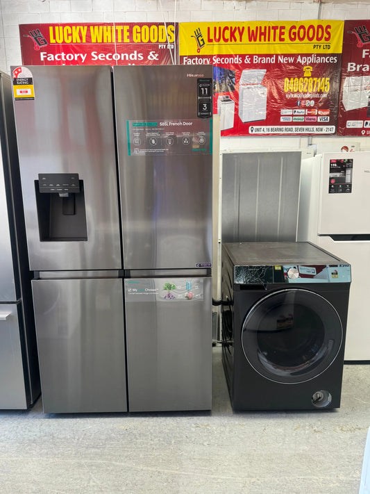 Combo Refurbish Hisense fridge freezer 585 L and factory seconds Hisense 12 KG Washer | SYDNEY