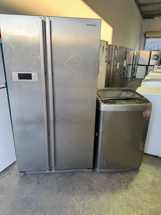 Combo Refurbished Samsung 600 Litres Fridge Freezer and Lg 9 Kgs Washing Machine | PERTH