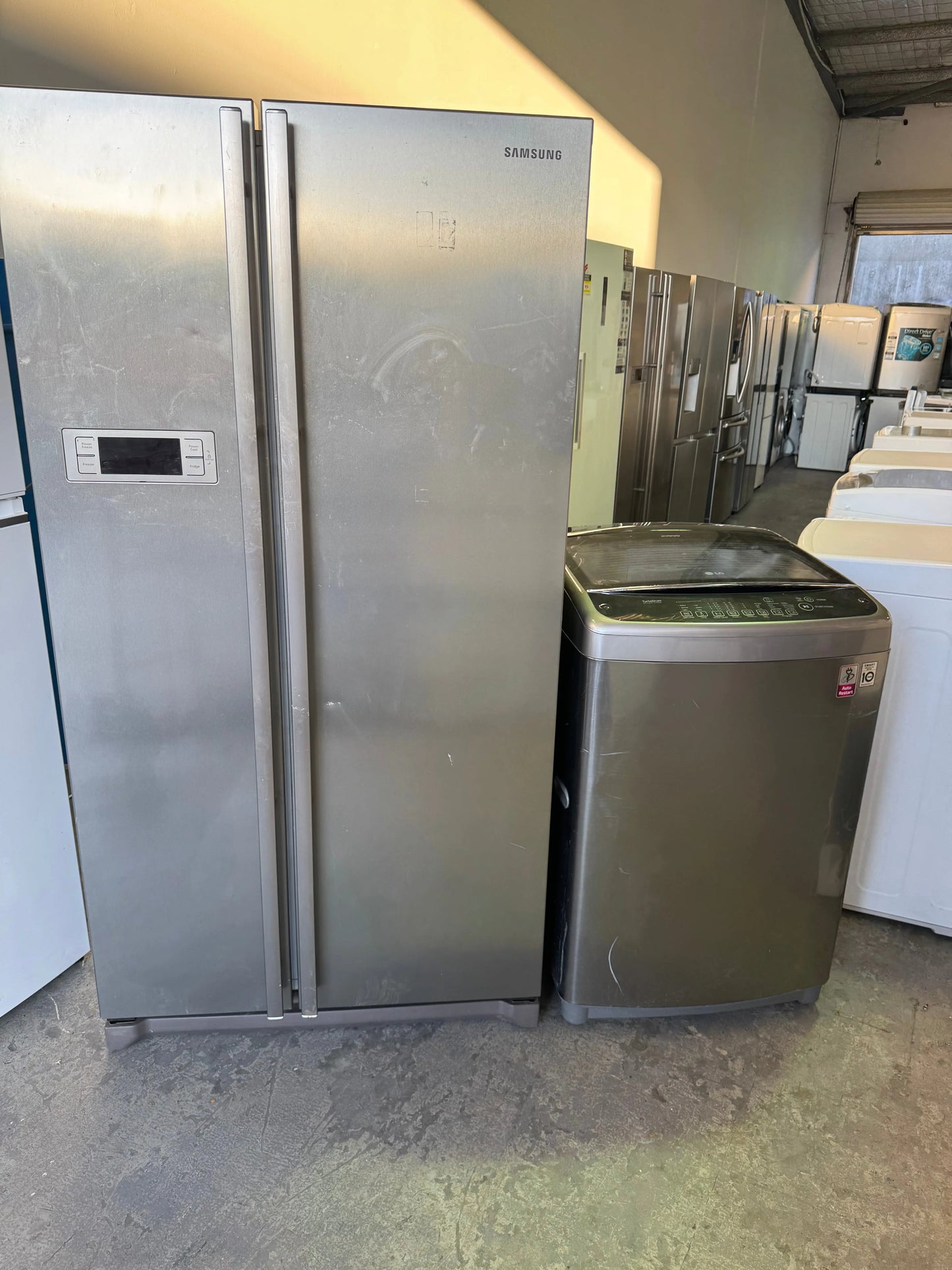 Combo Refurbished Samsung 600 Litres Fridge Freezer and Lg 9 Kgs Washing Machine | PERTH