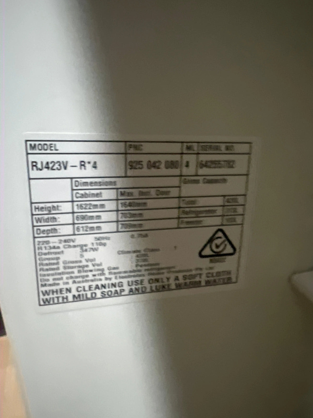 Combo Westinghouse 420L fridge freezer and Bosch 8 Kgs washer (3 months warranty) | ADELAIDE