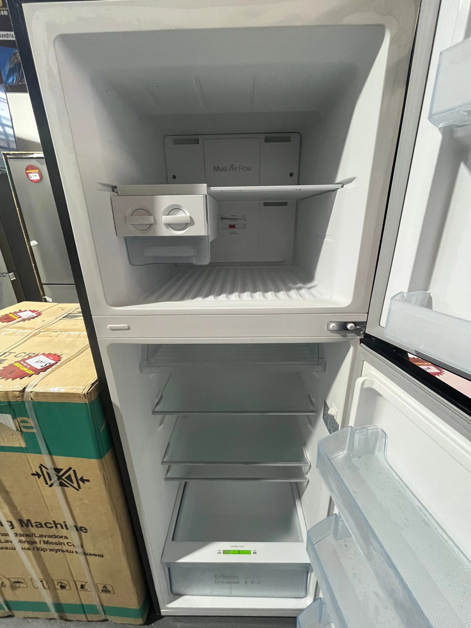 Combo — Factory Second Hisense 8kg Top Load Washer HWT3K8065B + RefurbishedCHiQ Top Mount Fridge CTM347NB5E | ALEXANDRIA