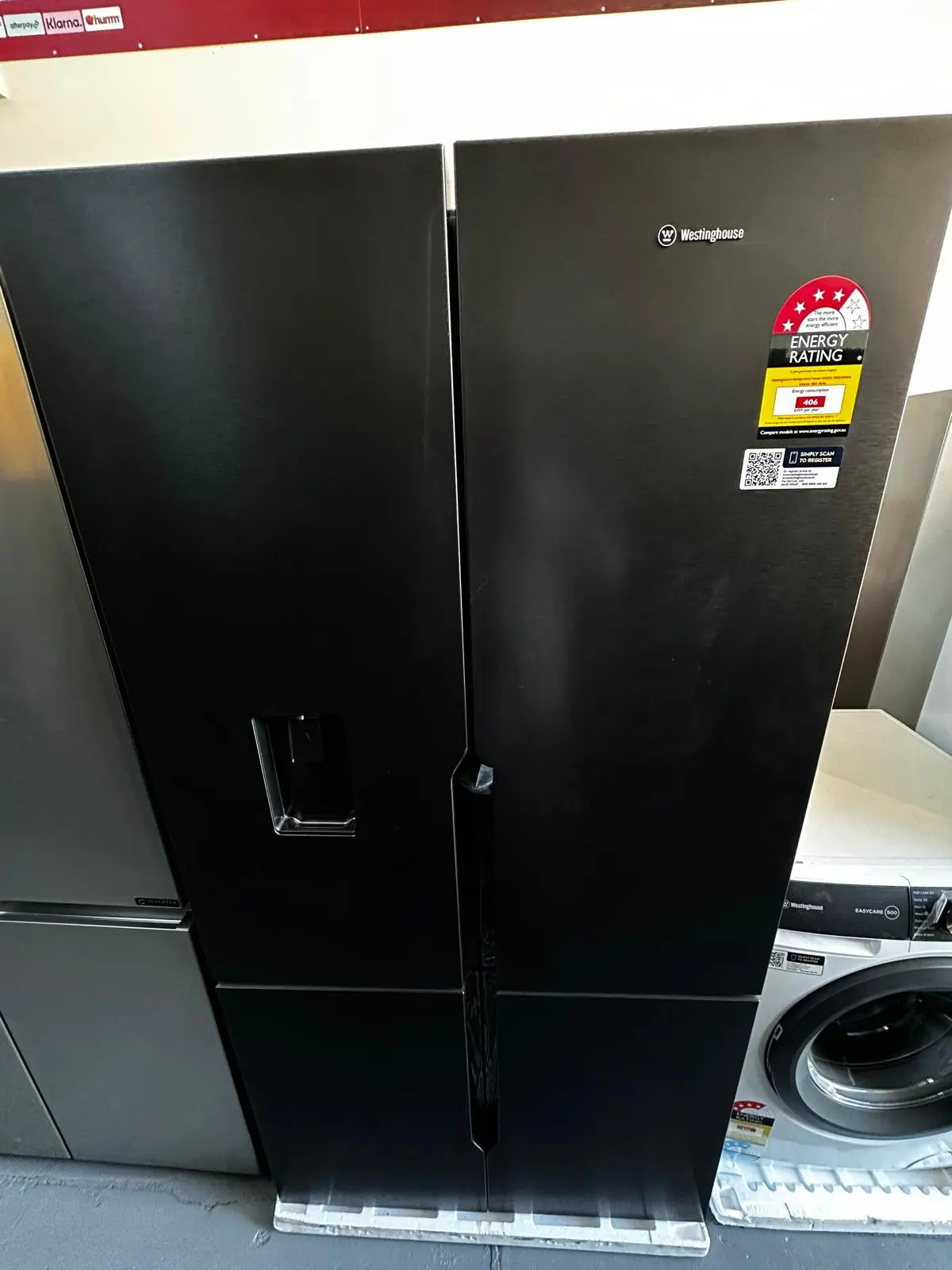 Combo – Westinghouse 564 L Quad Door Fridge Freezer + Westinghouse 9 kg Front Load Washer | ADELAIDE