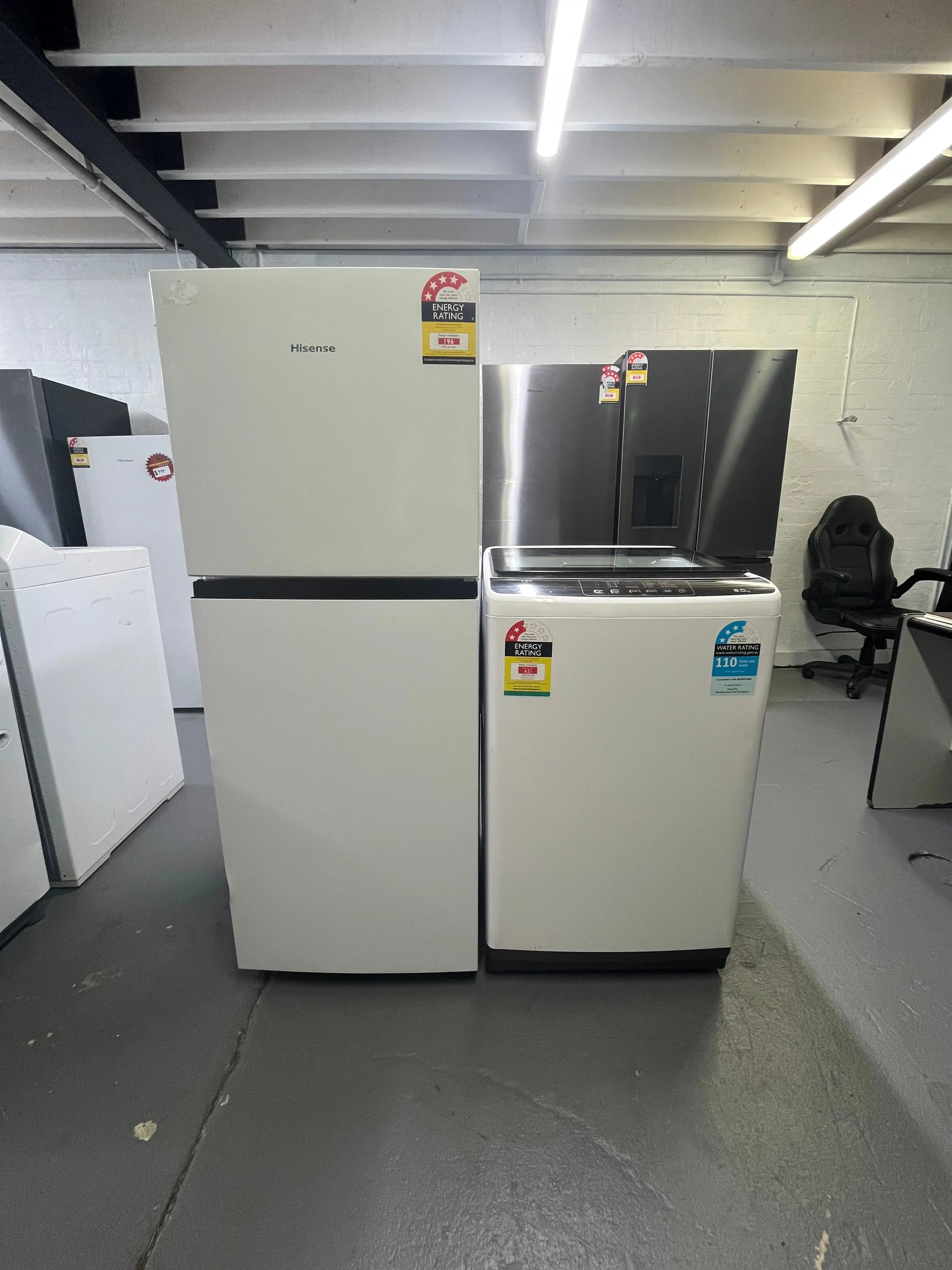Combo – Refurbished Hisense 205L Top Mount Fridge HRTF206 + Refurbished TCL 9 kg Top Load Washer F709TLW | ALEXANDRIA