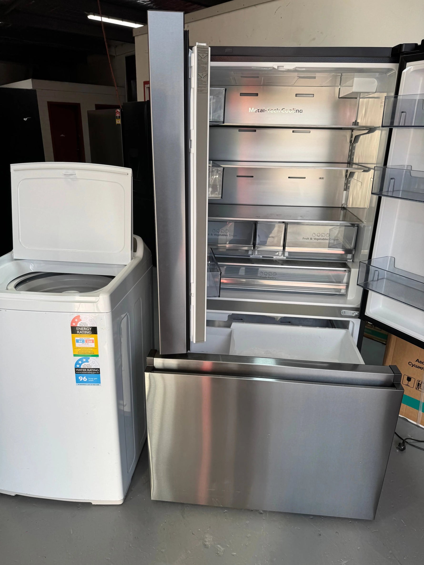 Combo deal refurbished Hisense 634 litres fridge freezer and fisher and paykel 8.5kg washer | SYDNEY