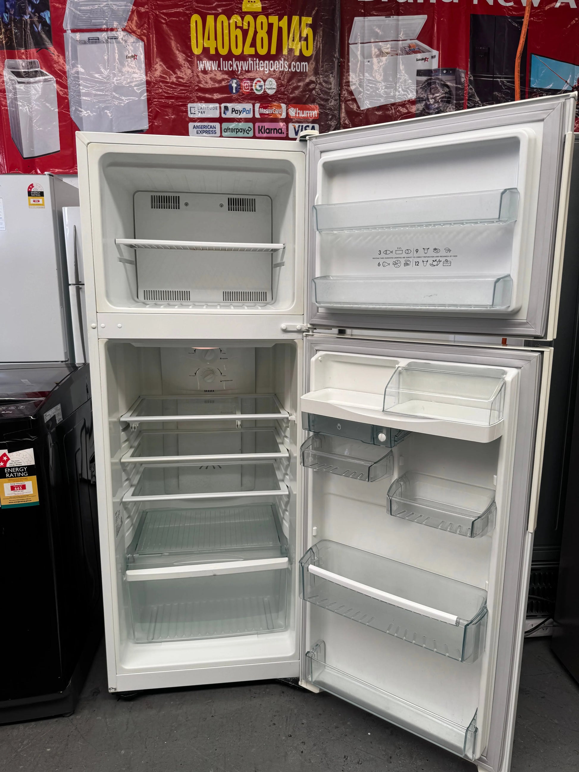 Combo offer Westinghouse 303 L fridge freezer and CHIQ 8KG top loader in | SYDNEY