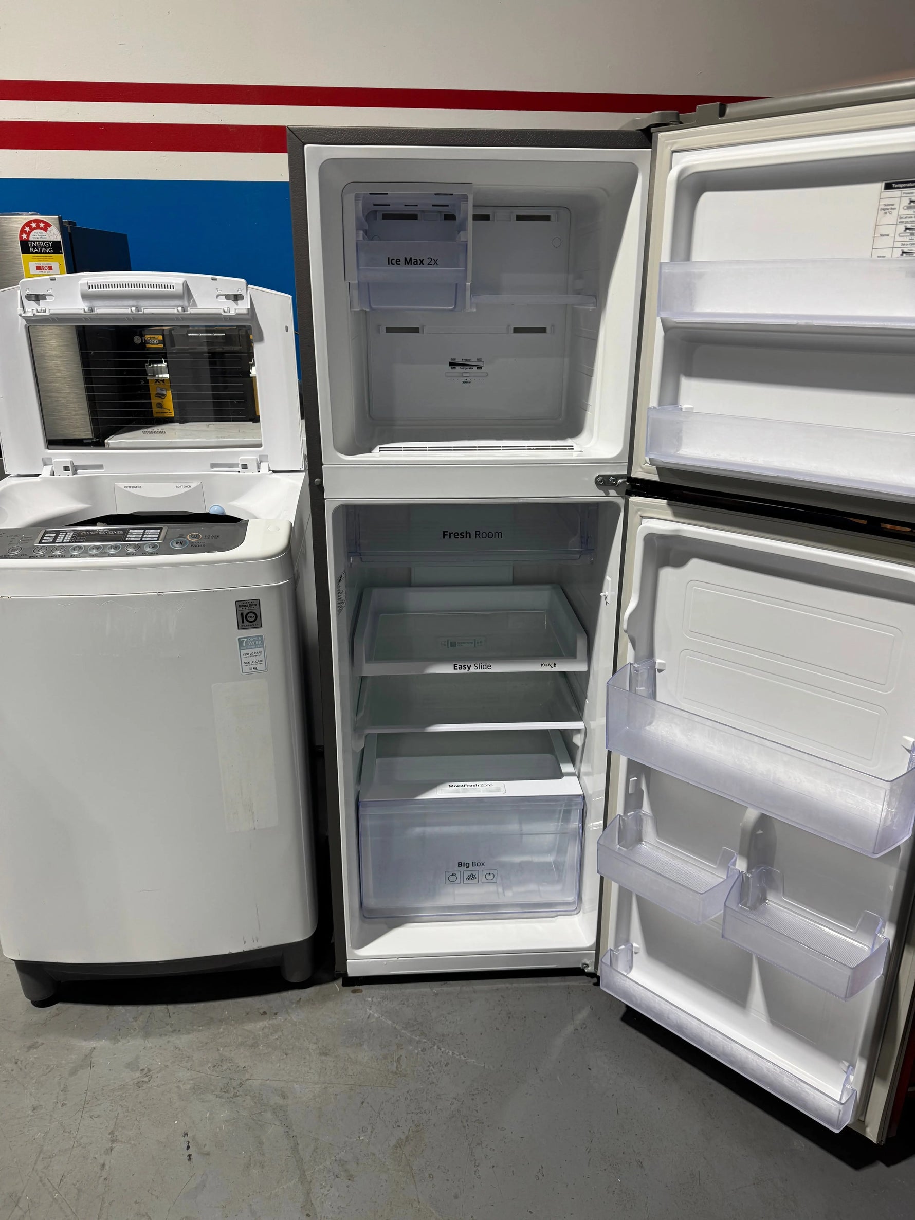 Combo refurbished Samsung 255 litres fridge freezer and LG 6.5kg washing machine | PERTH