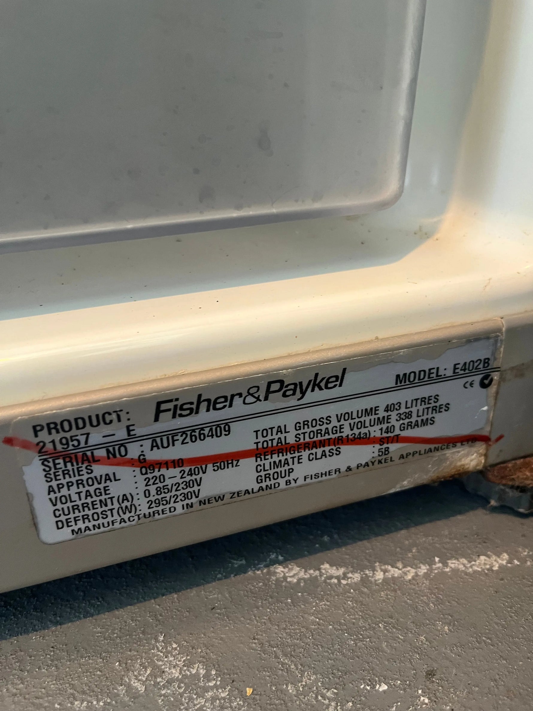 Combo:Refurbished Fisher & Paykel E402B Refrigerator Fridge + Refurbished Samsung WA65F5S2URW Top Load Washing Machine | ALEXANDRIA