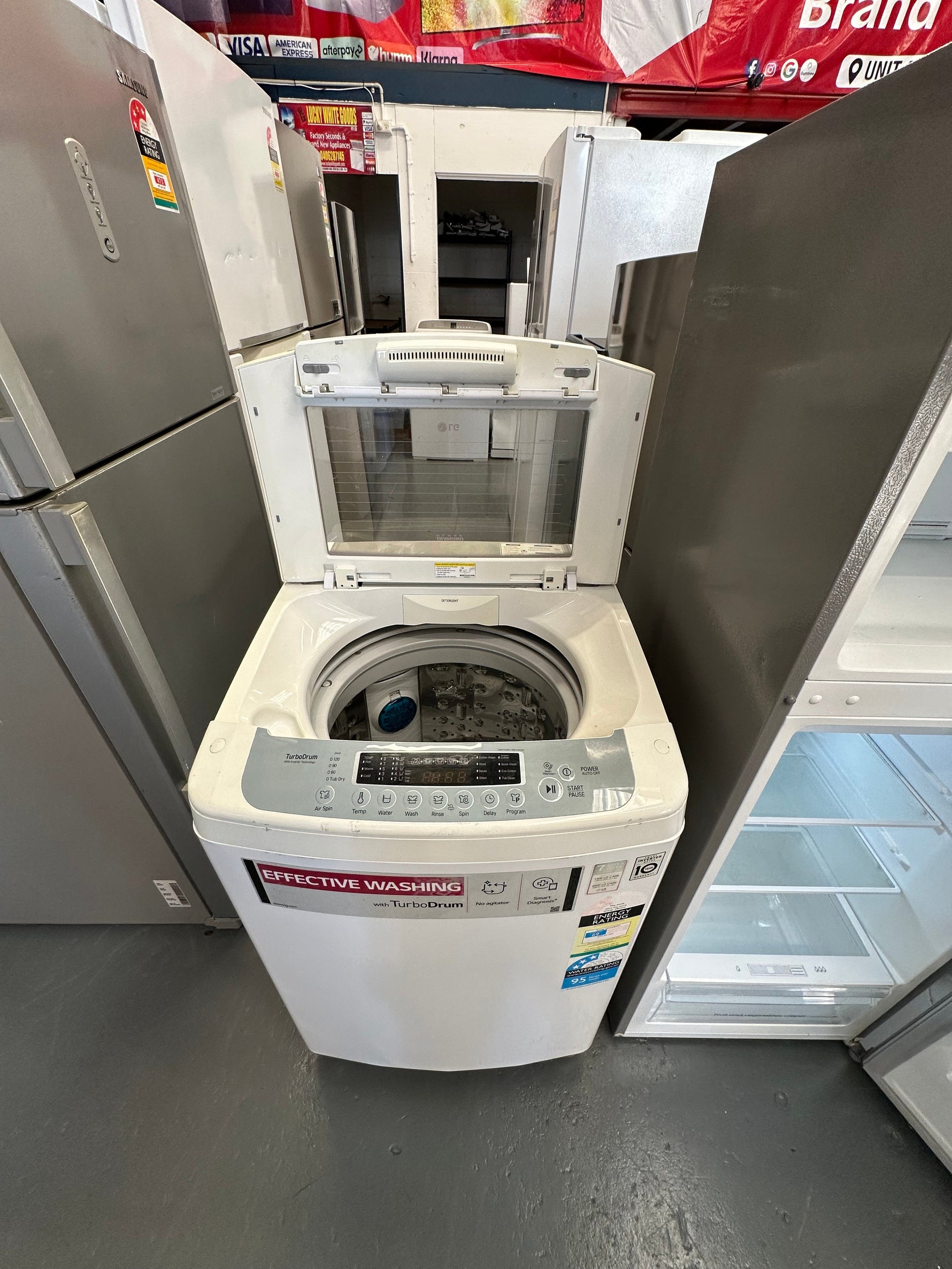 Refurbished Esatto 239 ltr top mount fridge freezer & Lg 6.5 kg top loader washer | SYDNEY